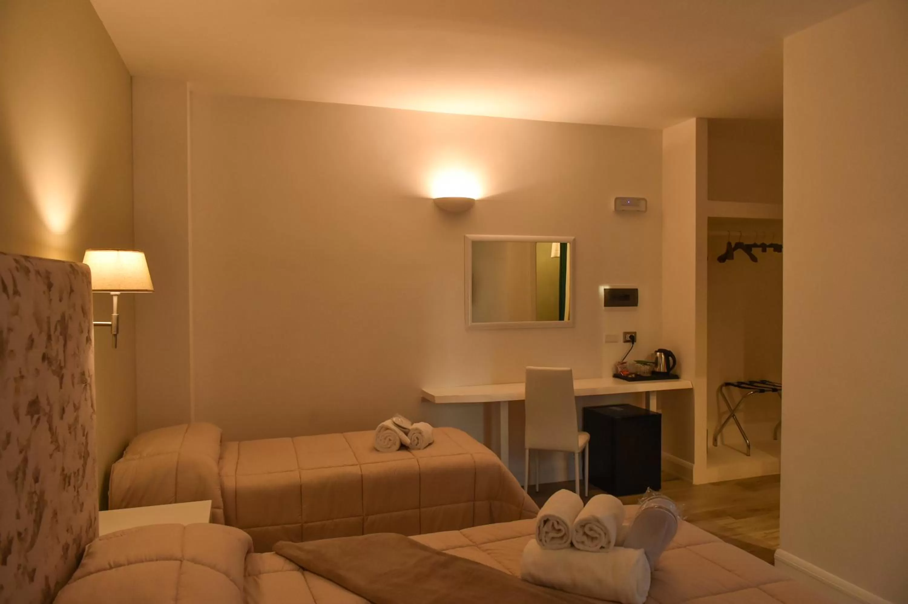 Bed in Hotel Pompei Be Green