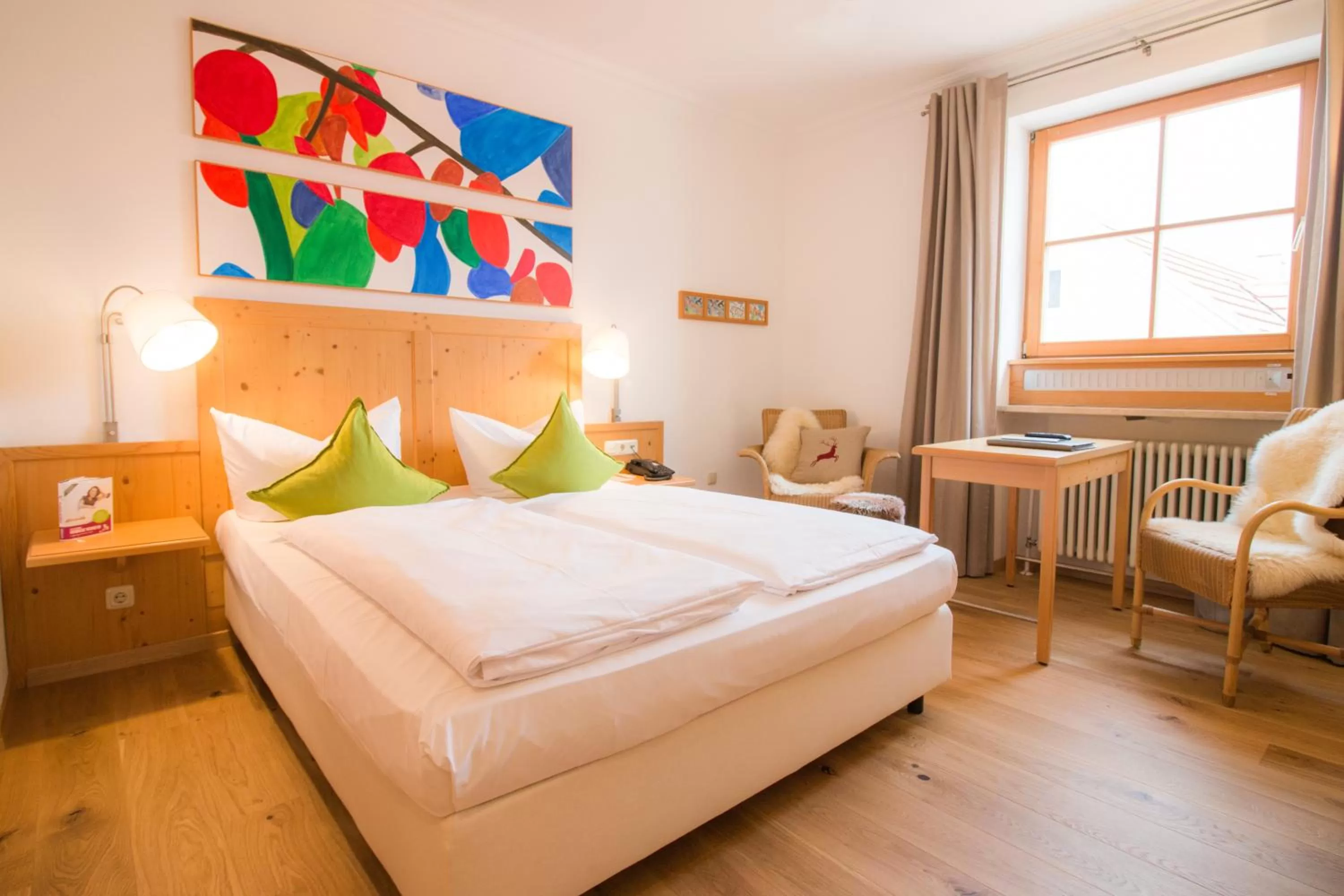 Photo of the whole room, Bed in Romantik Hotel Hirschen