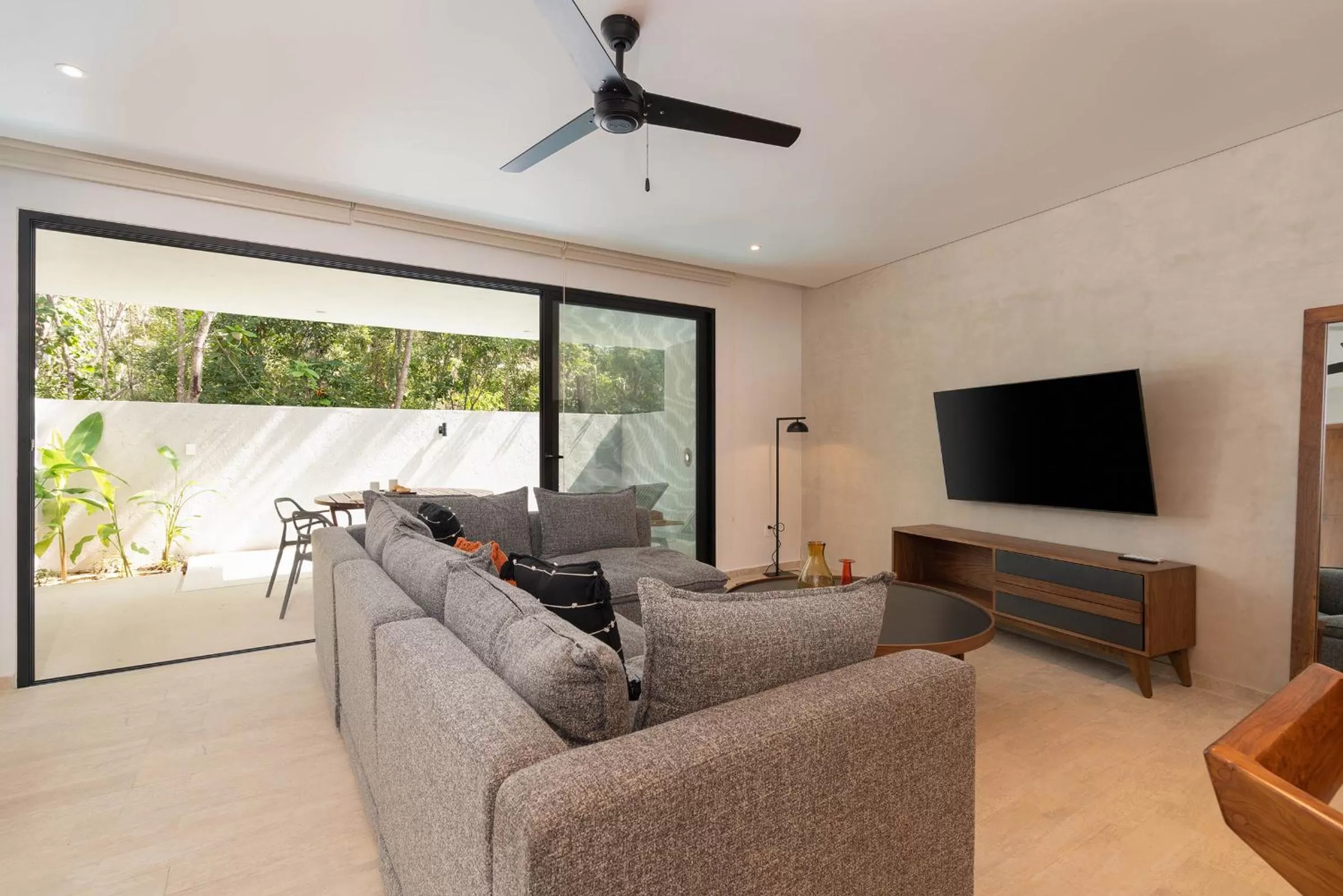 Living room in Suites at TreeTops Tulum