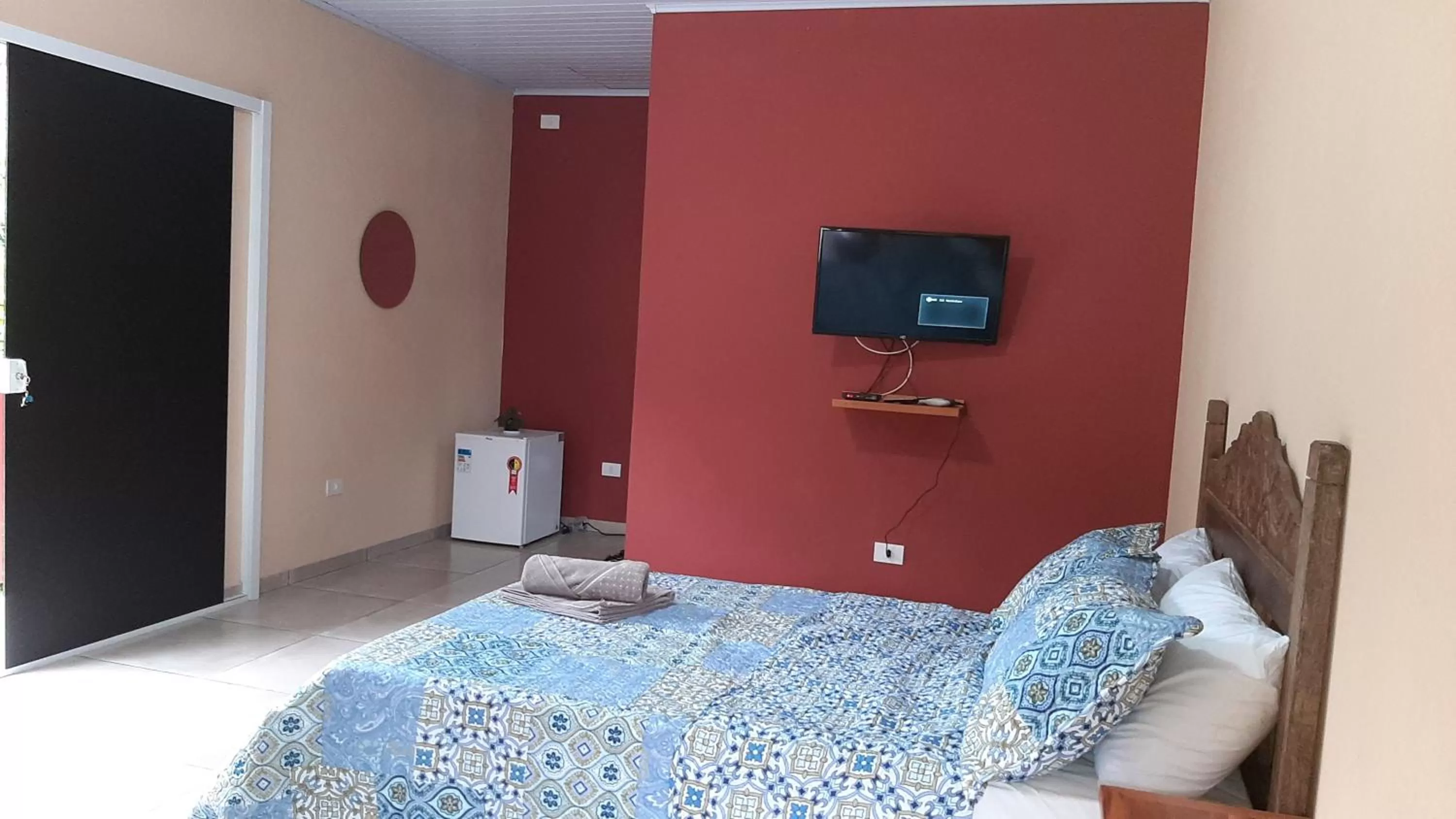 Bed in Pousada Recanto da Lu