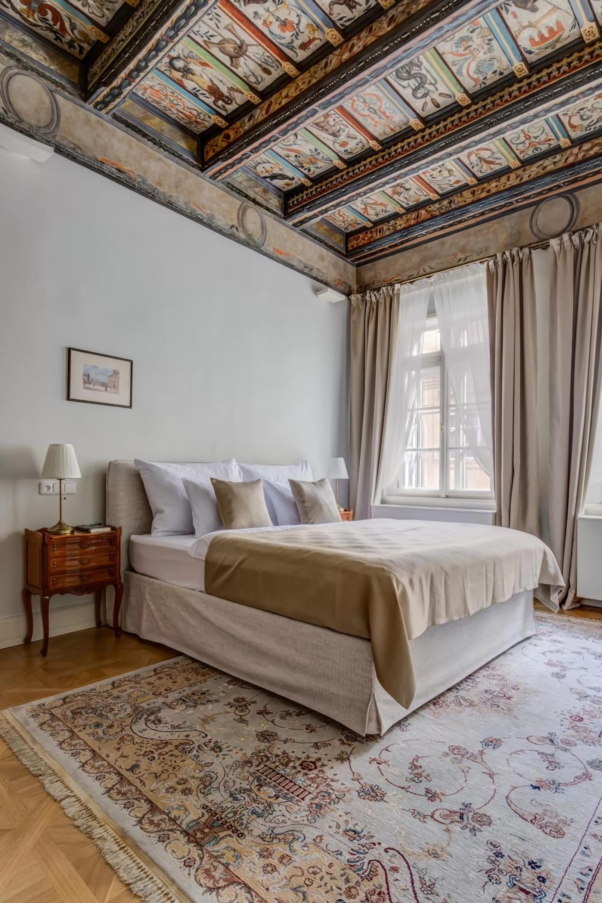 Bed in Hotel Nerudova 211