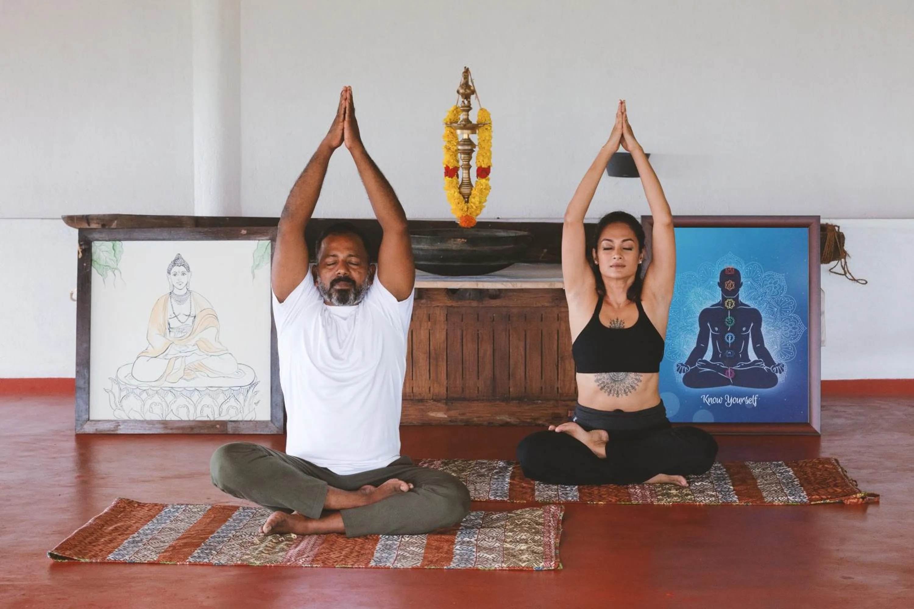 People in AMARA AYURVEDA RETREAT- Overlooking Evergreen Western Ghats an ecologically sustainable living space in Kovalam