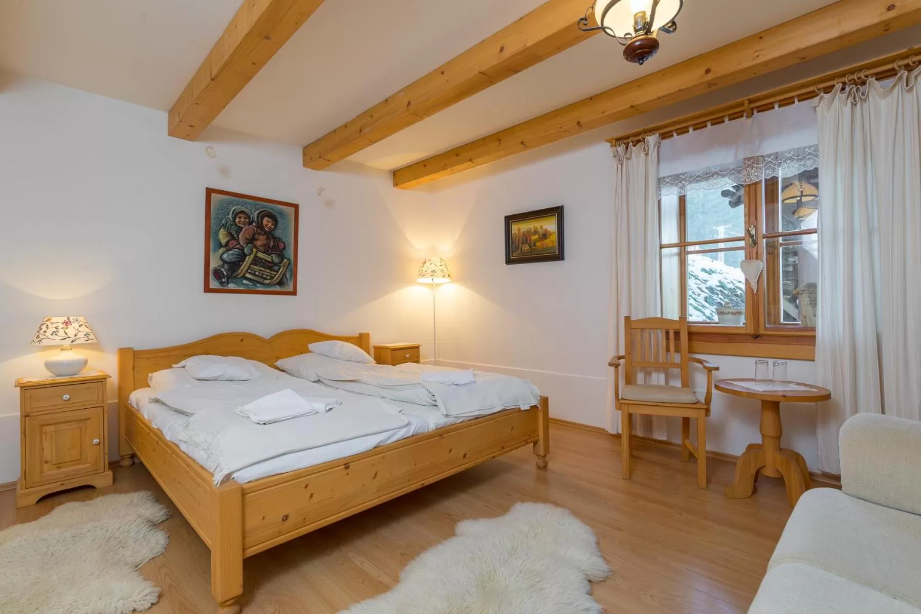 Bed in Valašské chalupy Resort