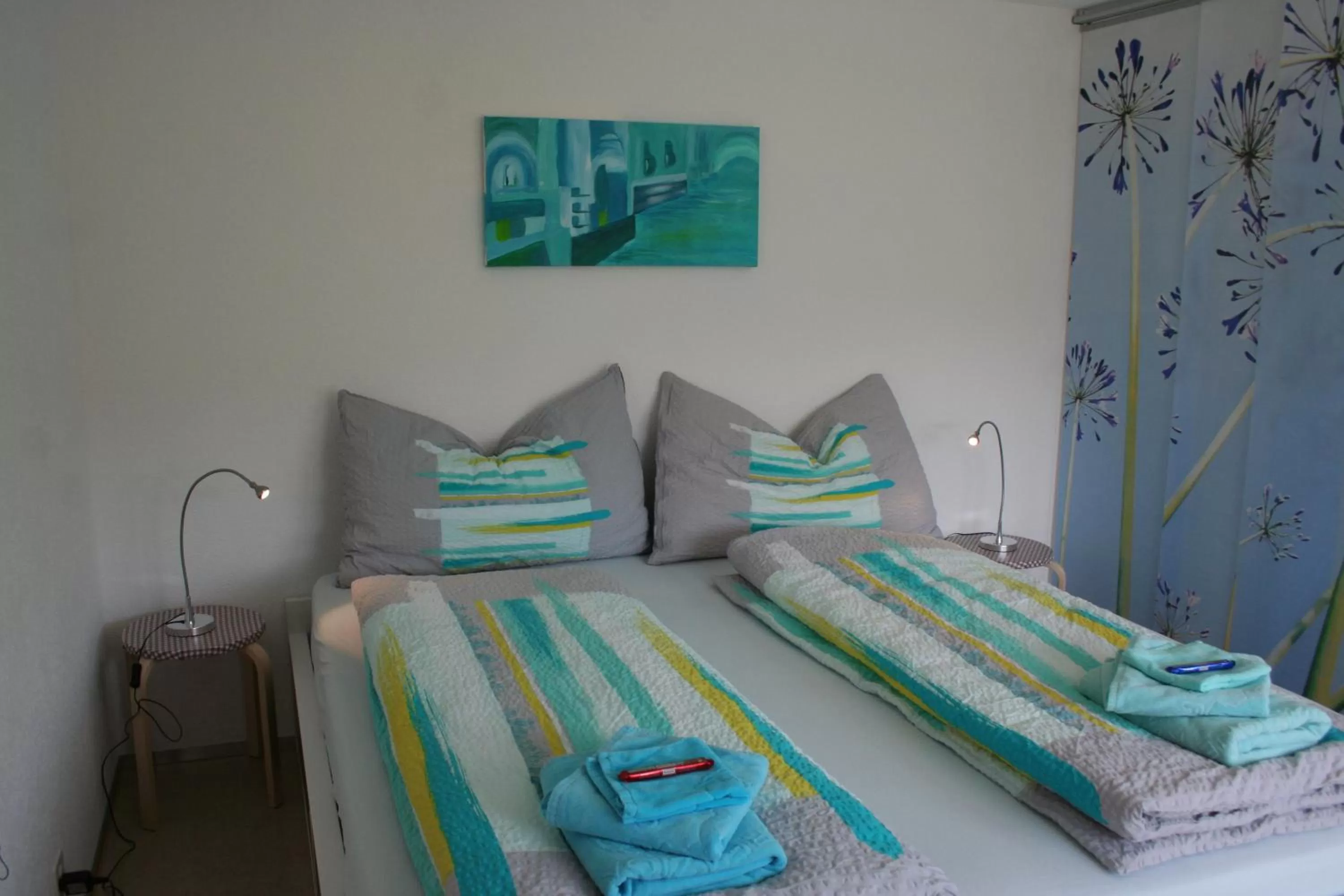 Bed in BnB Mönthal im Jurapark