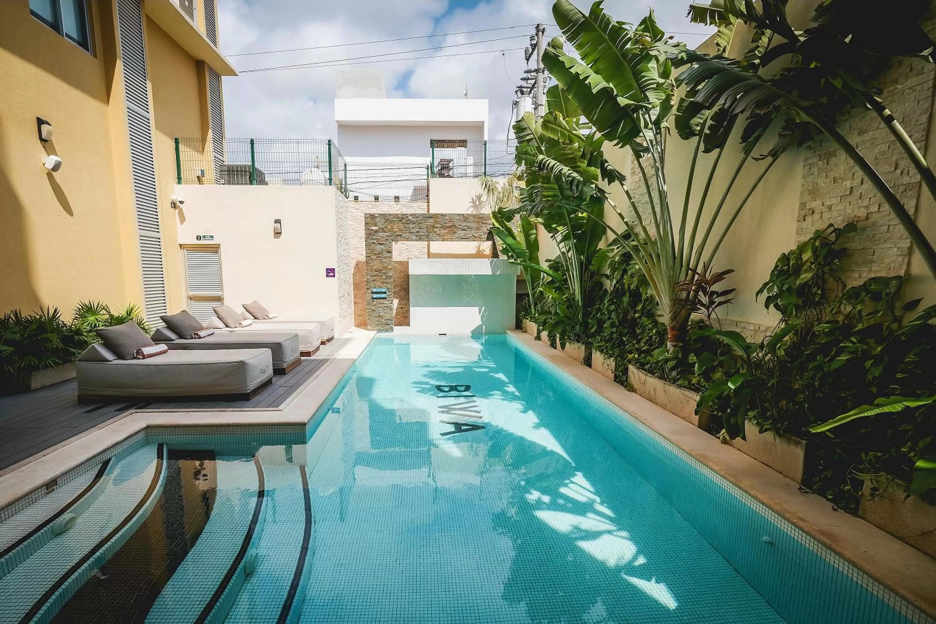 Pool view in Biwa Tulum