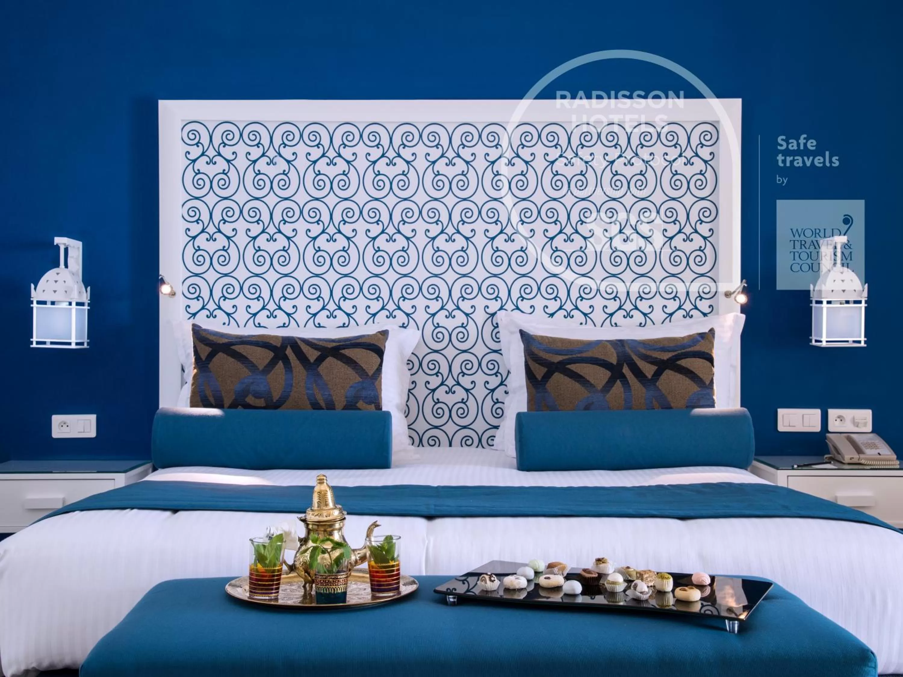Bed in Radisson Blu Resort & Thalasso Hammamet