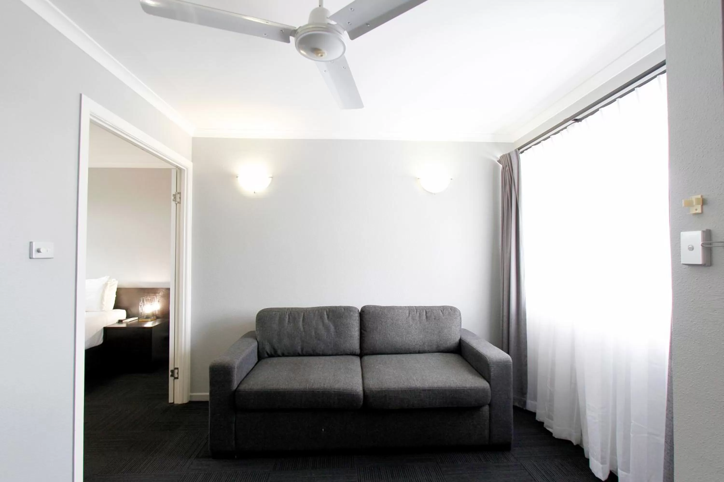 Seating area in The Stirling Motel