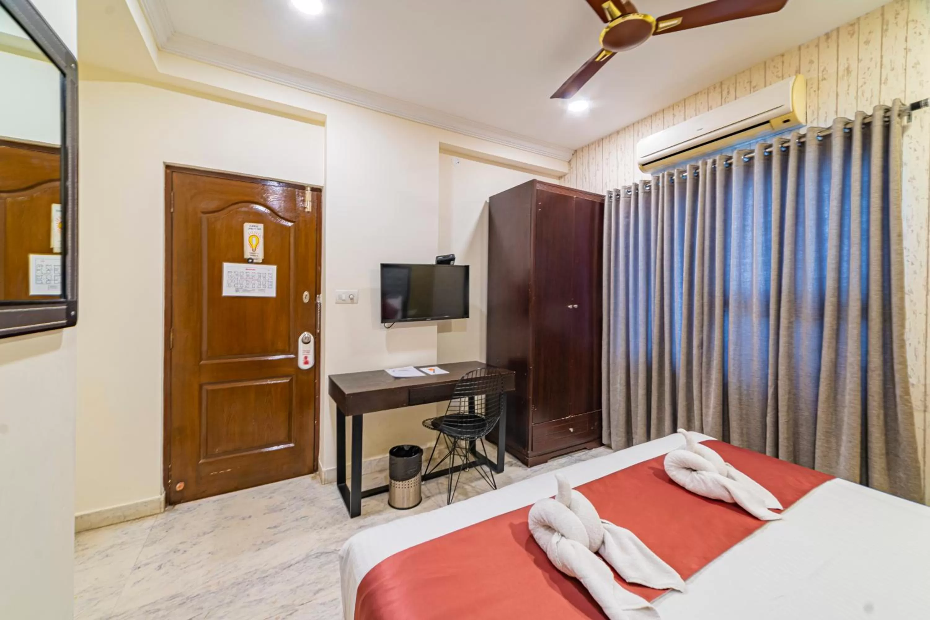 Bed in Hotel Athome & Serviced Apartments by Deccan Serai Hotels
