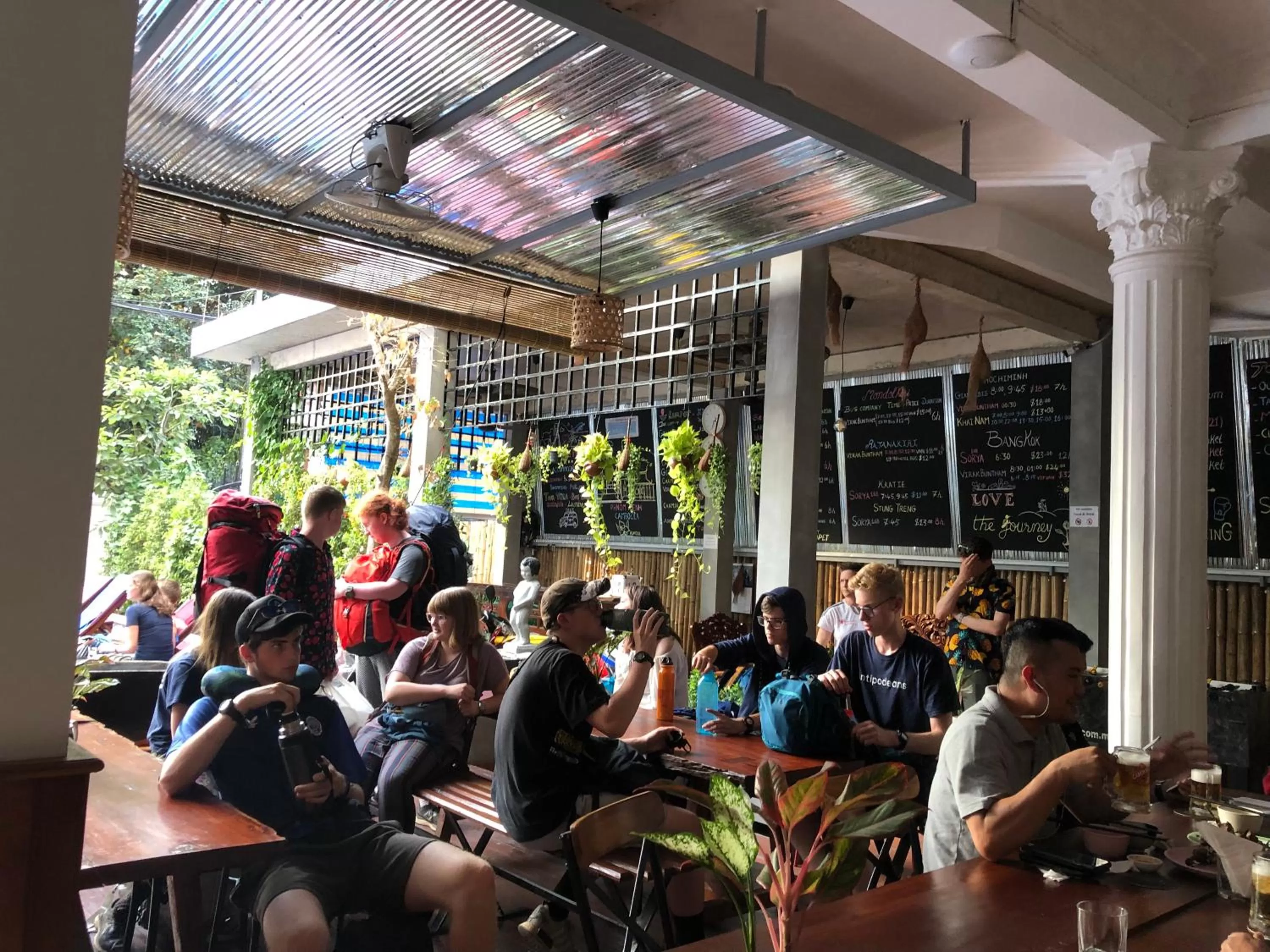 group of guests in Poolside Villa
