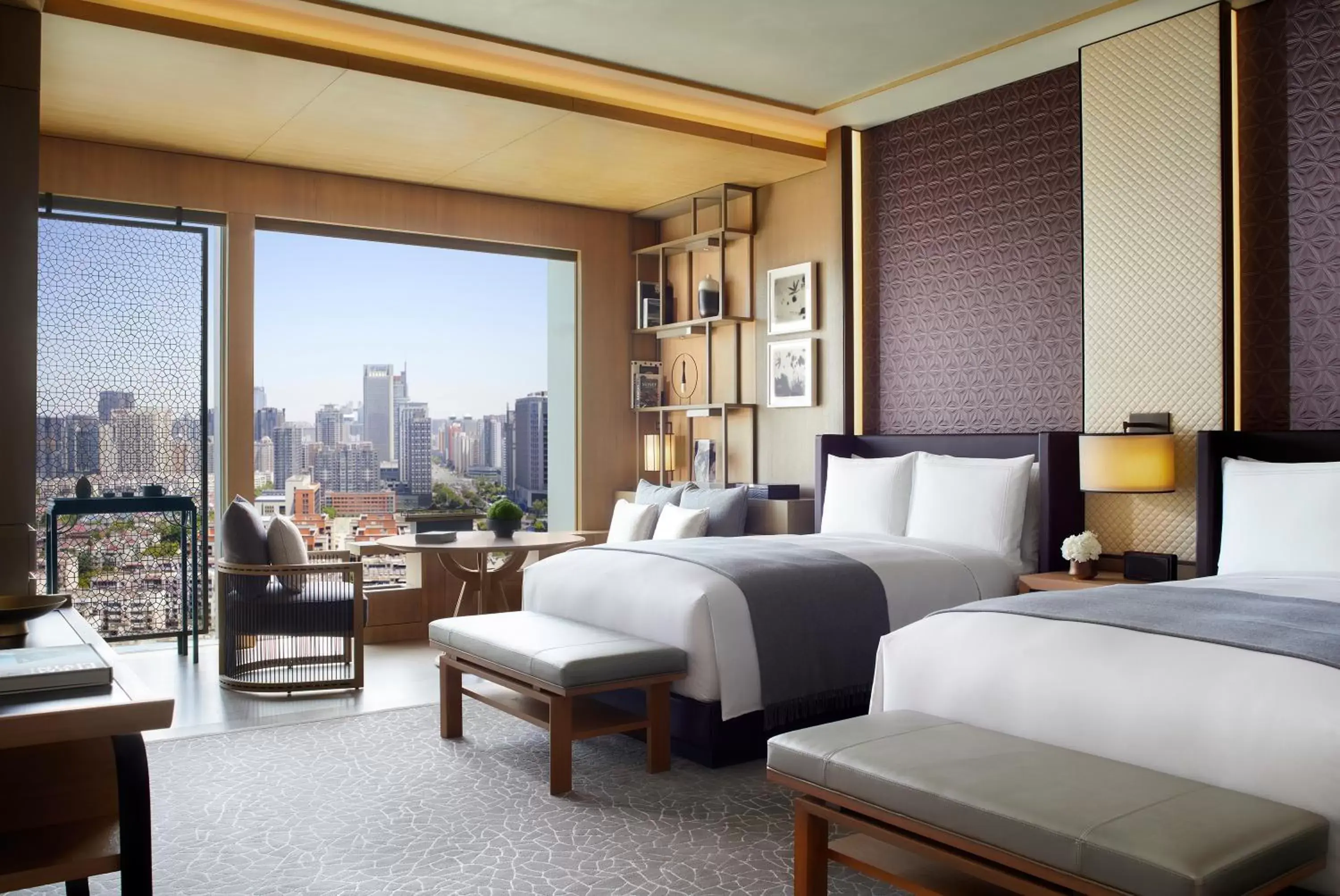 Double Room with Two Double Beds and City View in The Ritz-Carlton, Xi'an Double Room with Two Double Beds and City View in The Ritz-Carlton, Xi'an