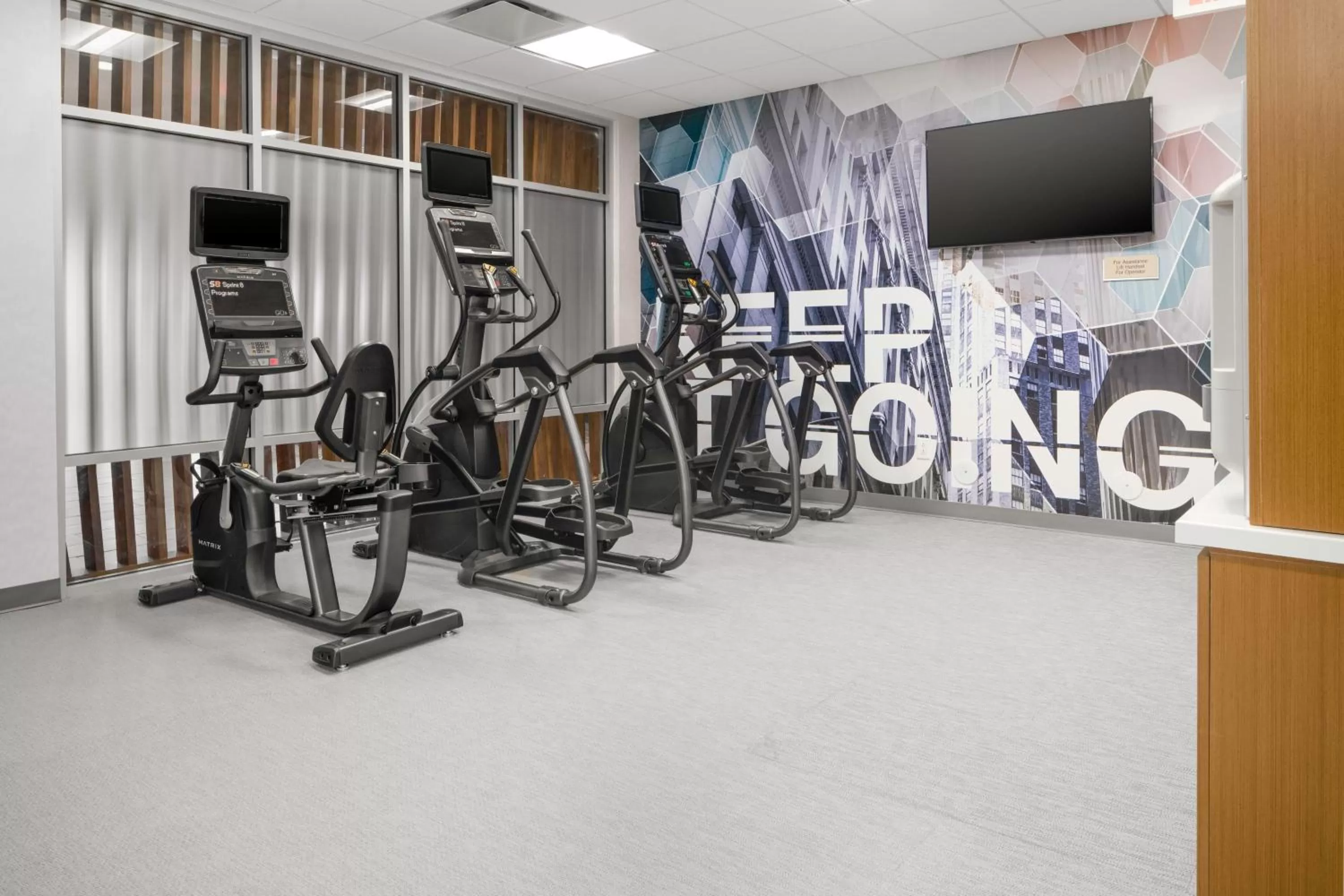 Fitness centre/facilities in SpringHill Suites by Marriott Charlotte Airport Lake Pointe