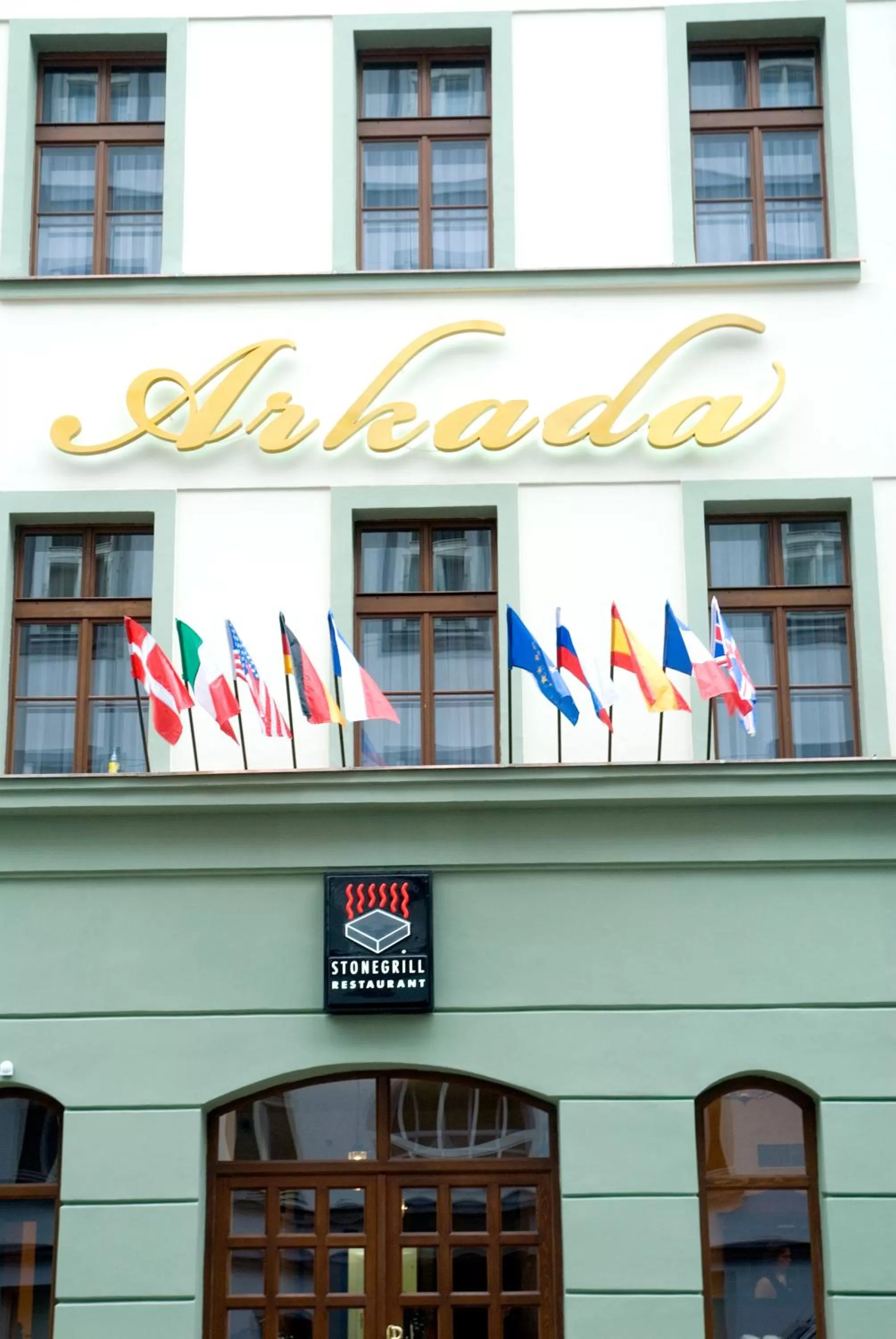 Facade/entrance in Arkada Hotel Praha