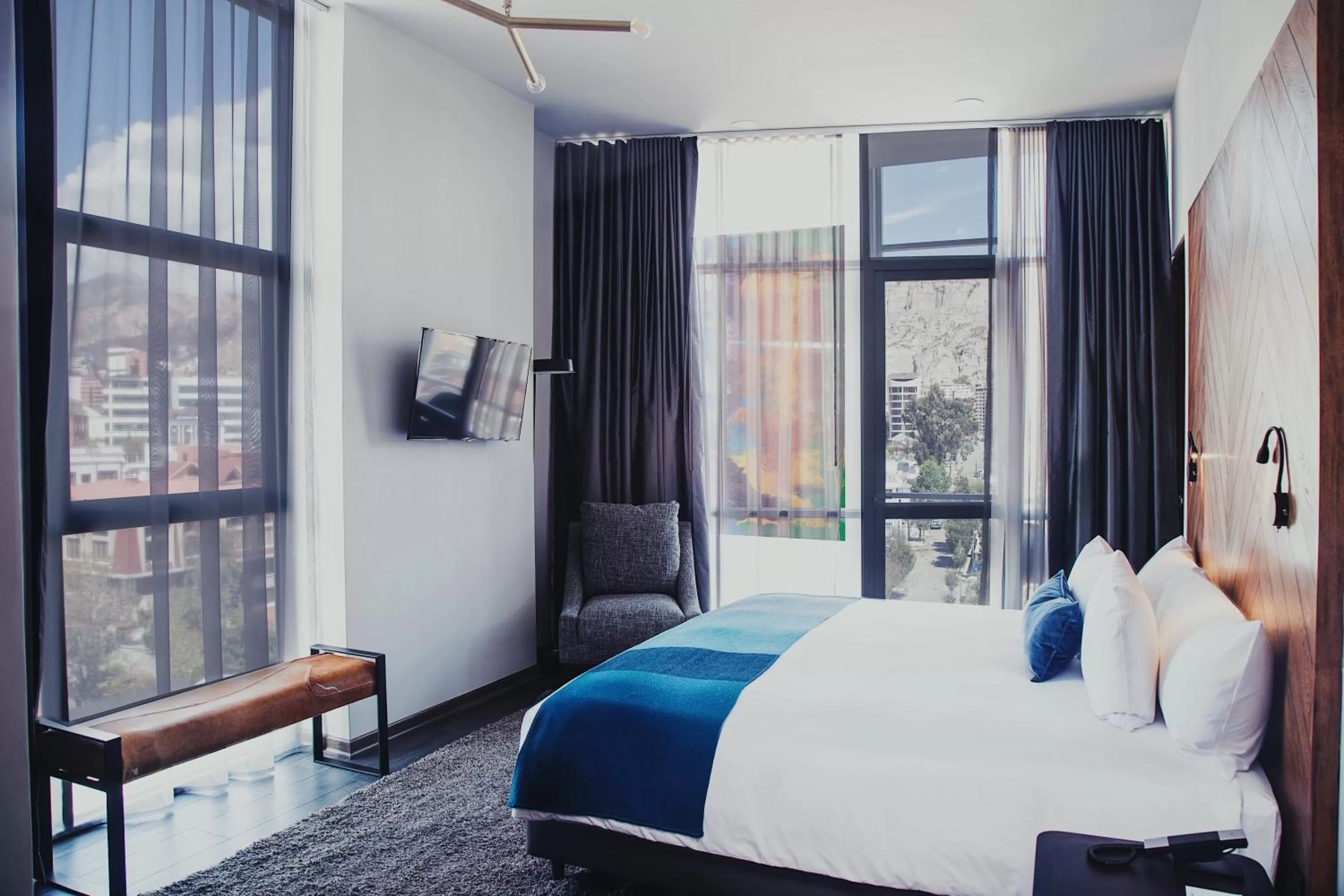 Bed in Atix Hotel, a Member of Design Hotels