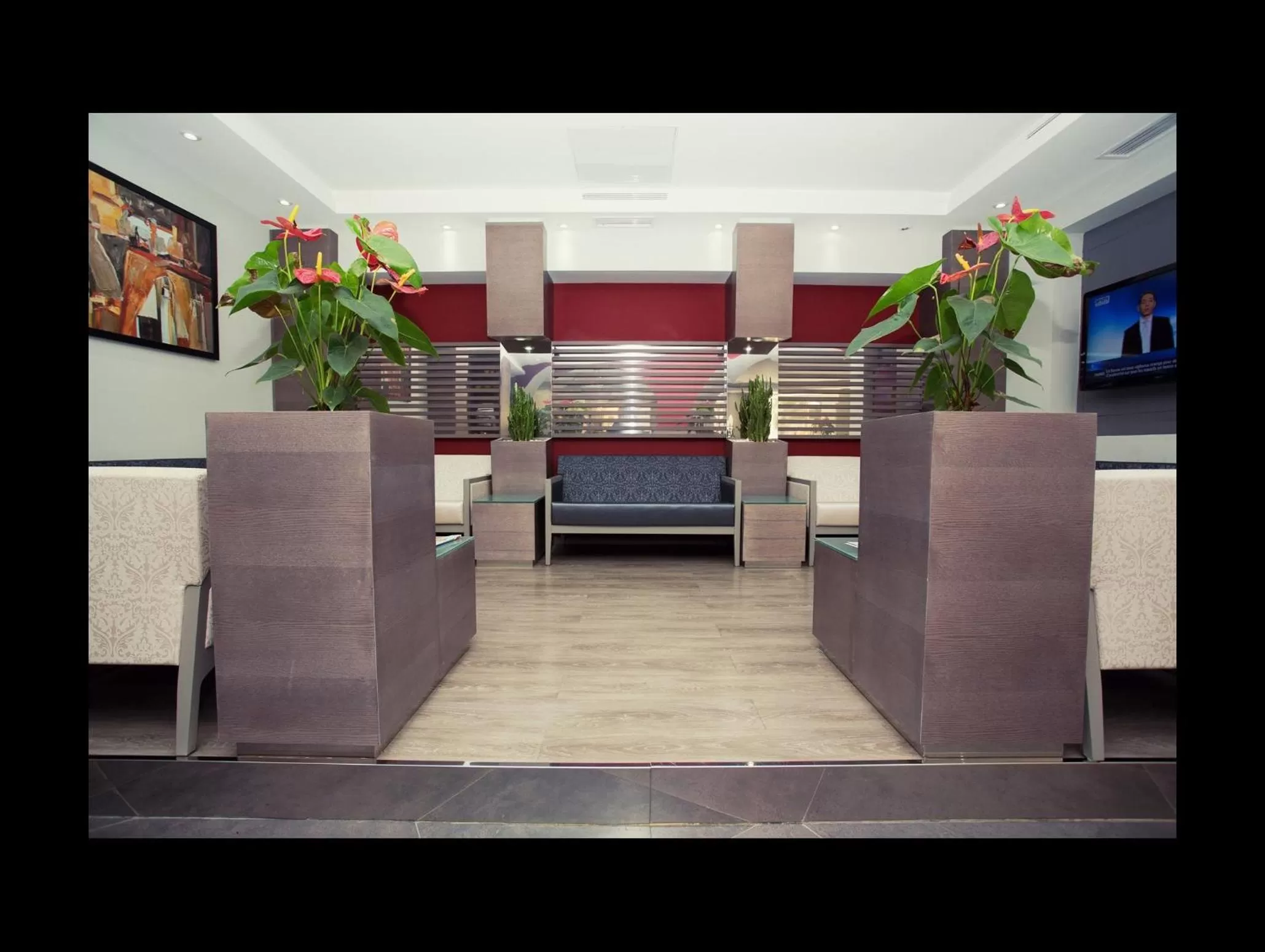 Communal lounge/ TV room in Hotel De Suède