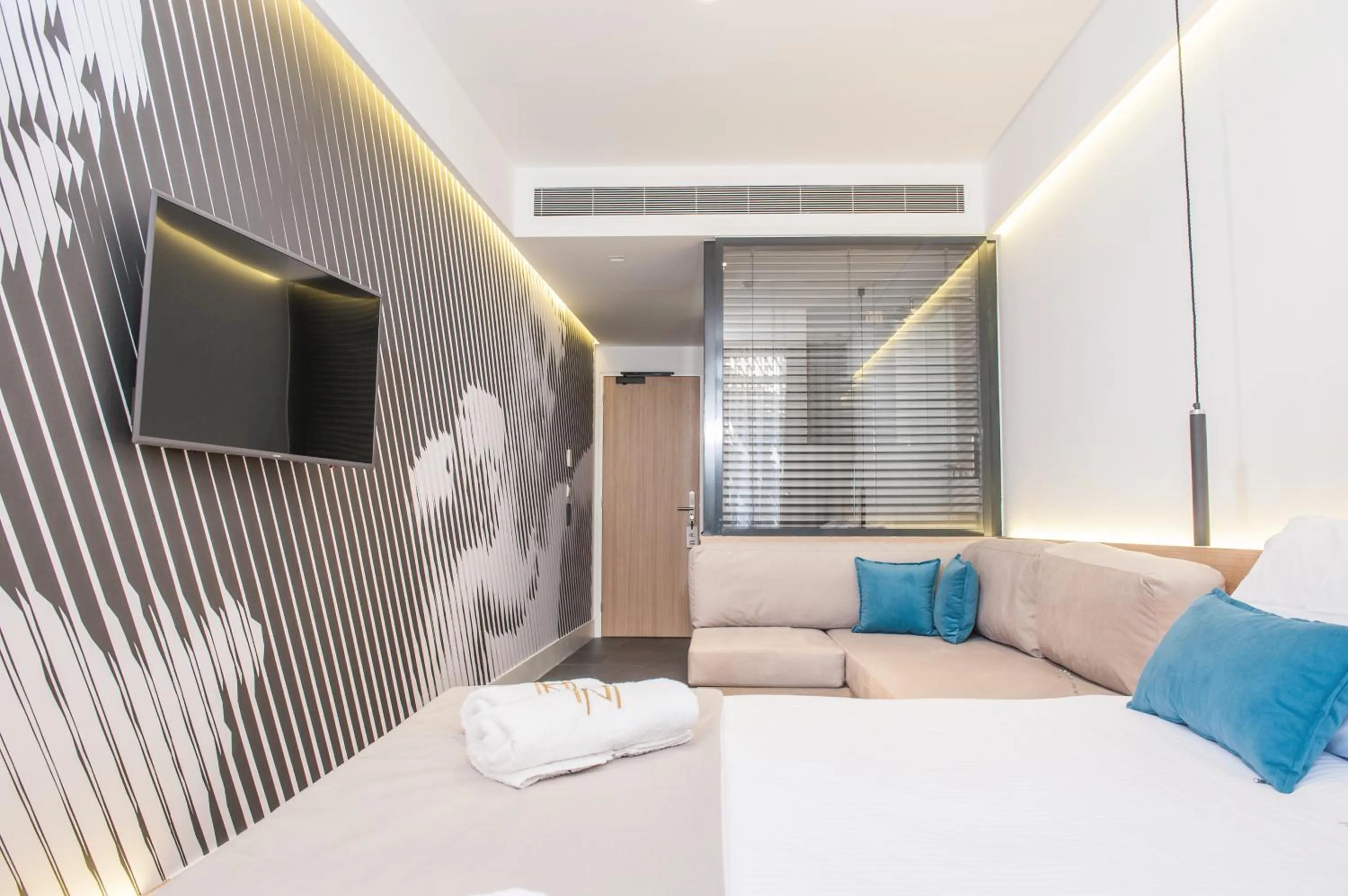 Bedroom, Bed in Athens Lodge by Athens Prime Hotels