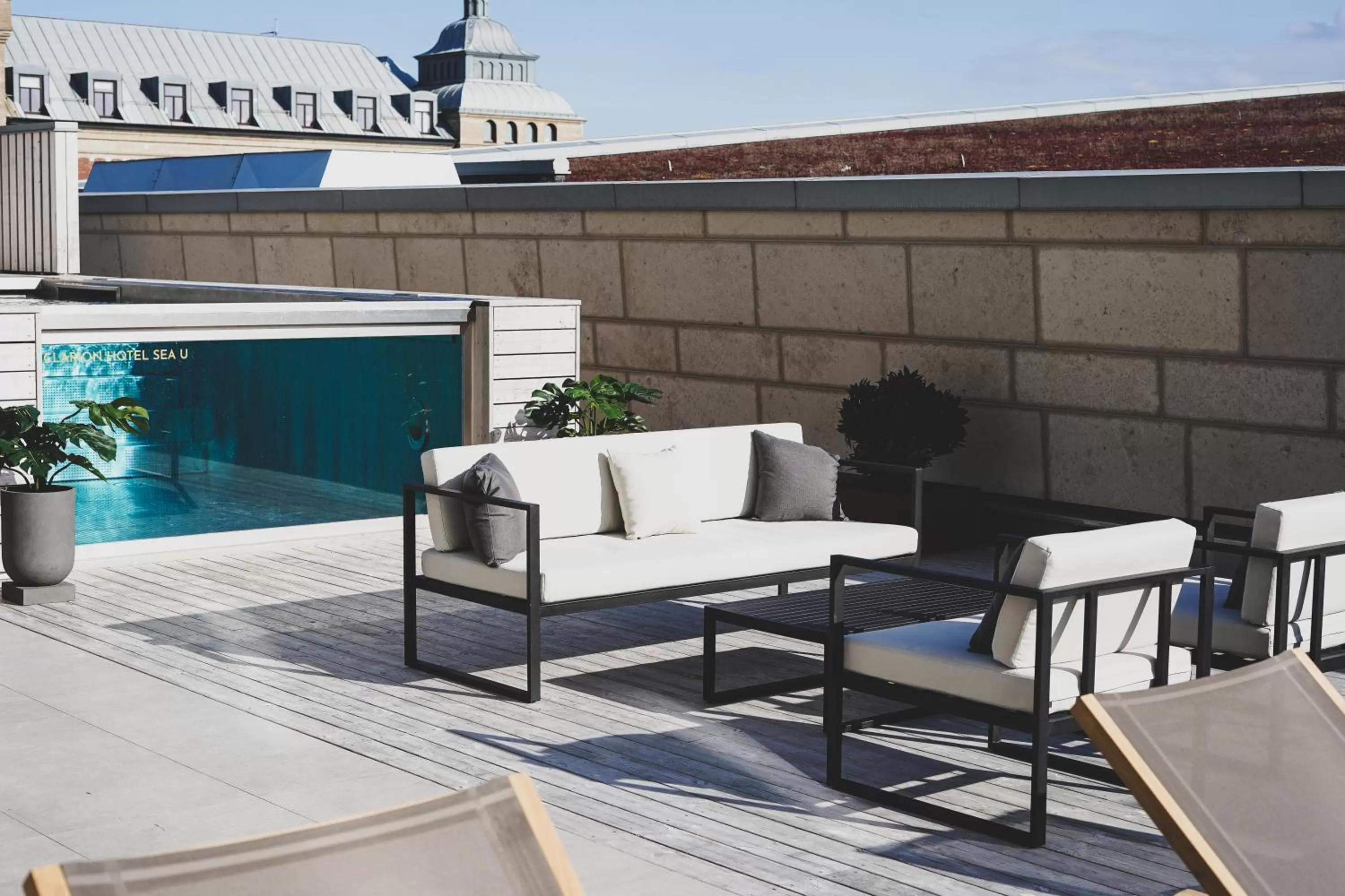 Pool view in Clarion Hotel Sea U