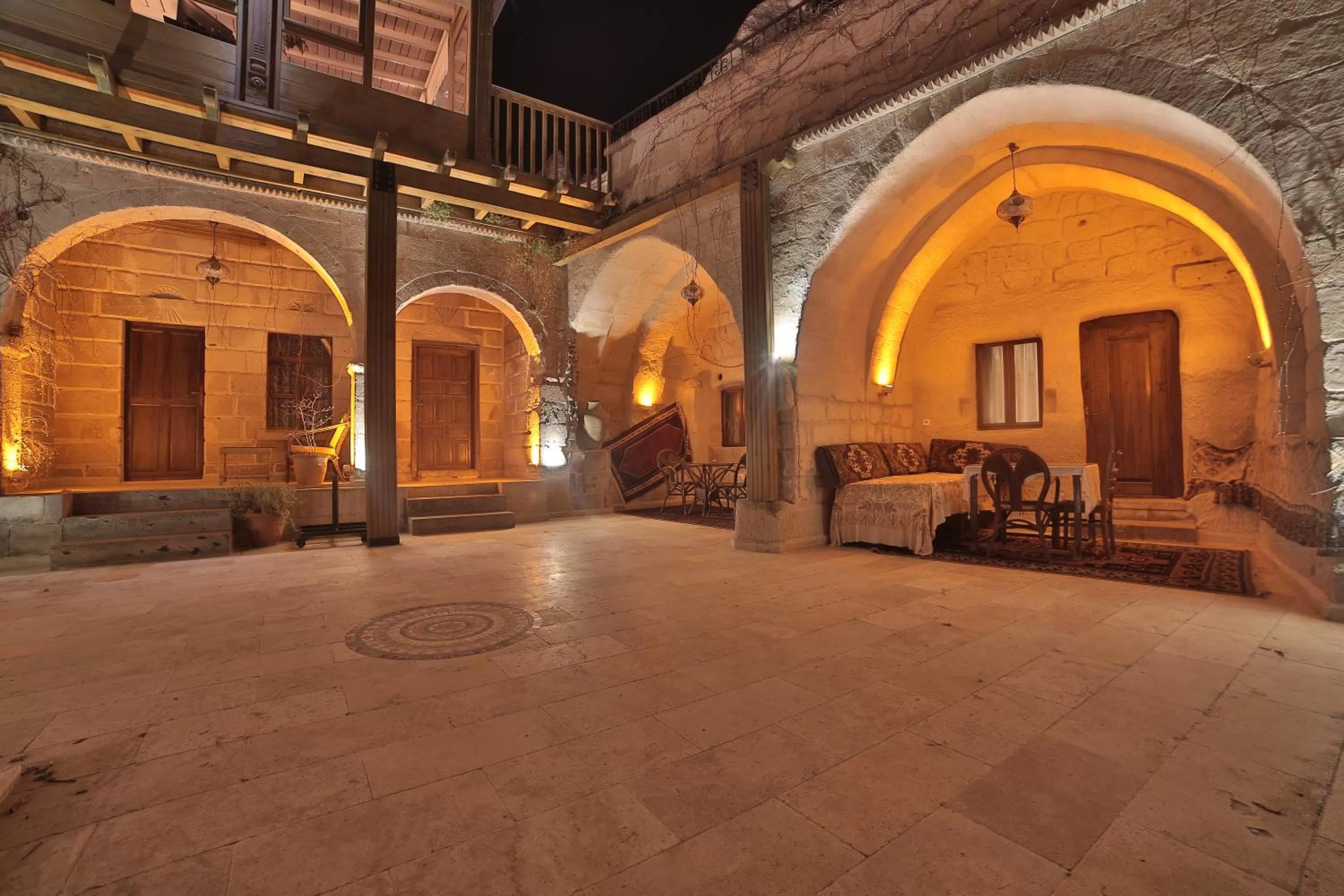 Patio in Local Cave House