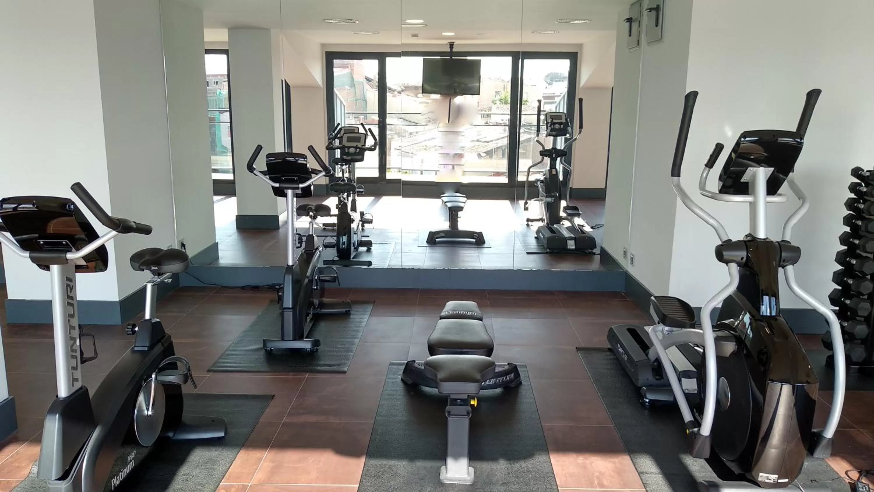 Fitness centre/facilities in Parador de Lleida
