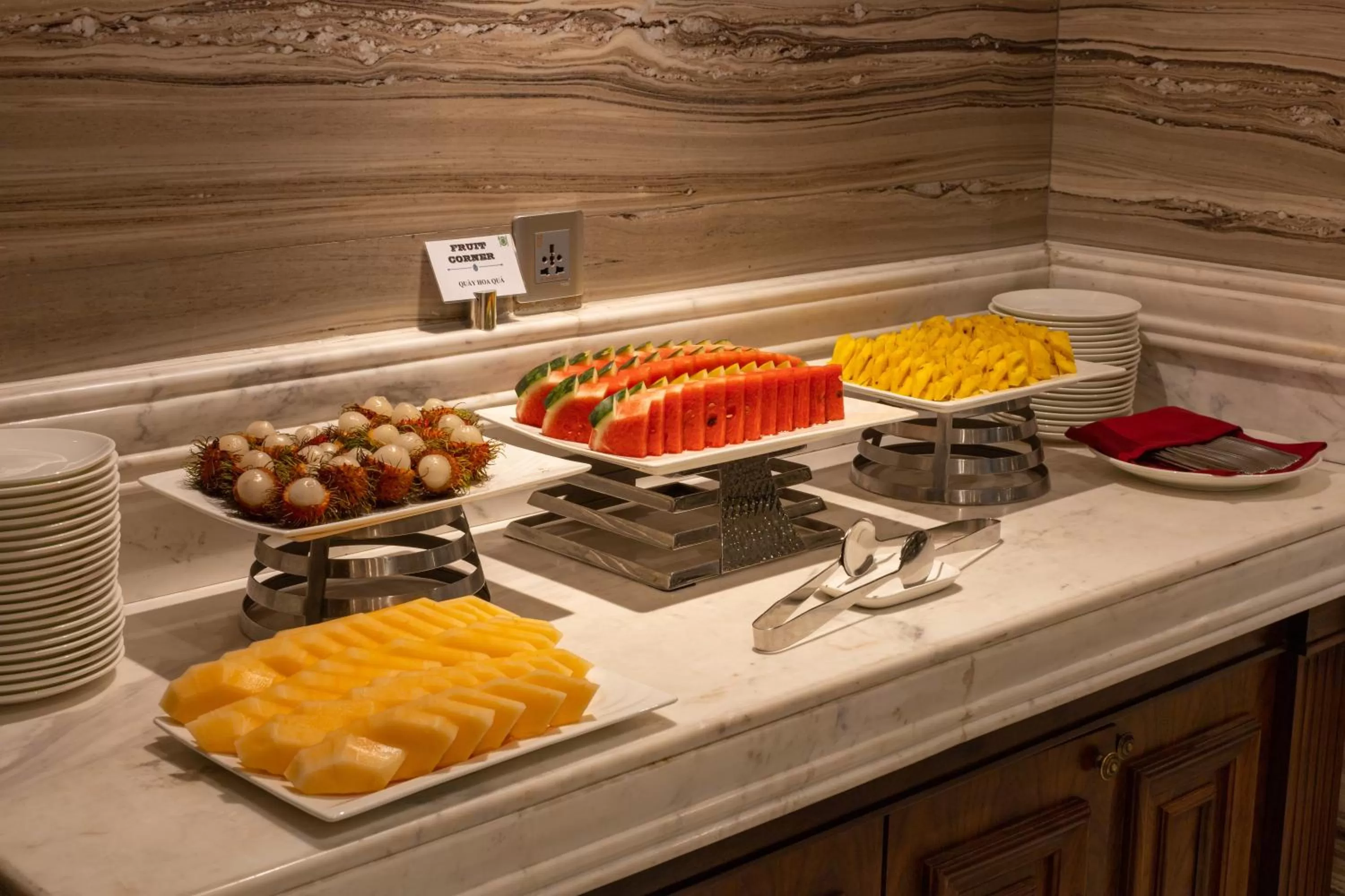 Buffet breakfast in The Lapis Hotel