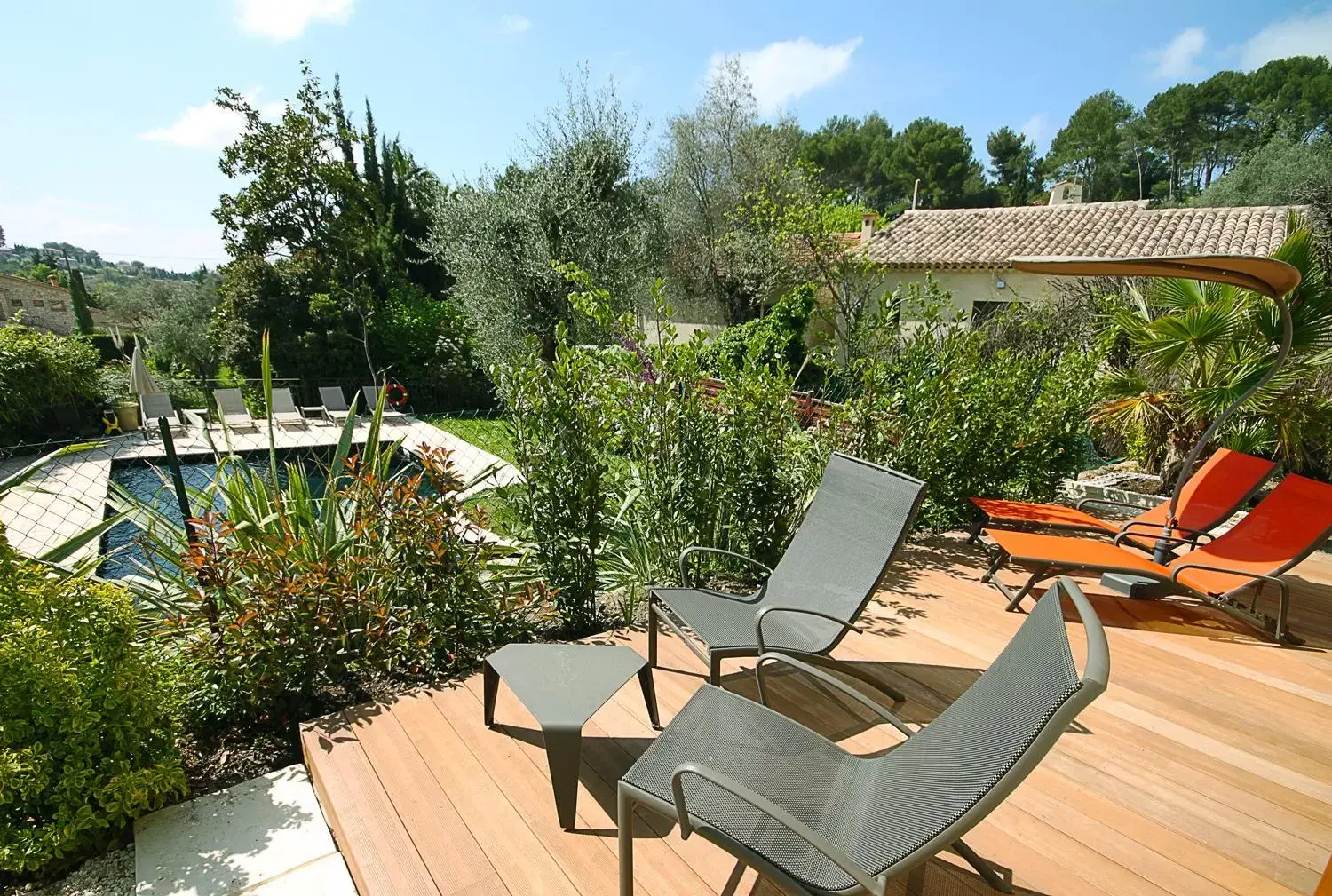 Double Room with Pool View in Hôtel du Clos Double Room with Pool View in Hôtel du Clos