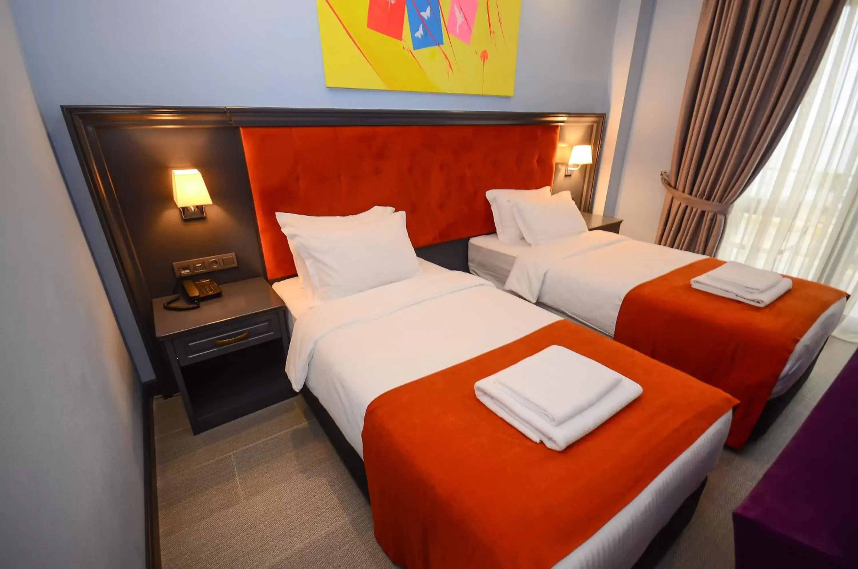 Superior Twin Room with Sea View in Batumi Palm Hotel Superior Twin Room with Sea View in Batumi Palm Hotel