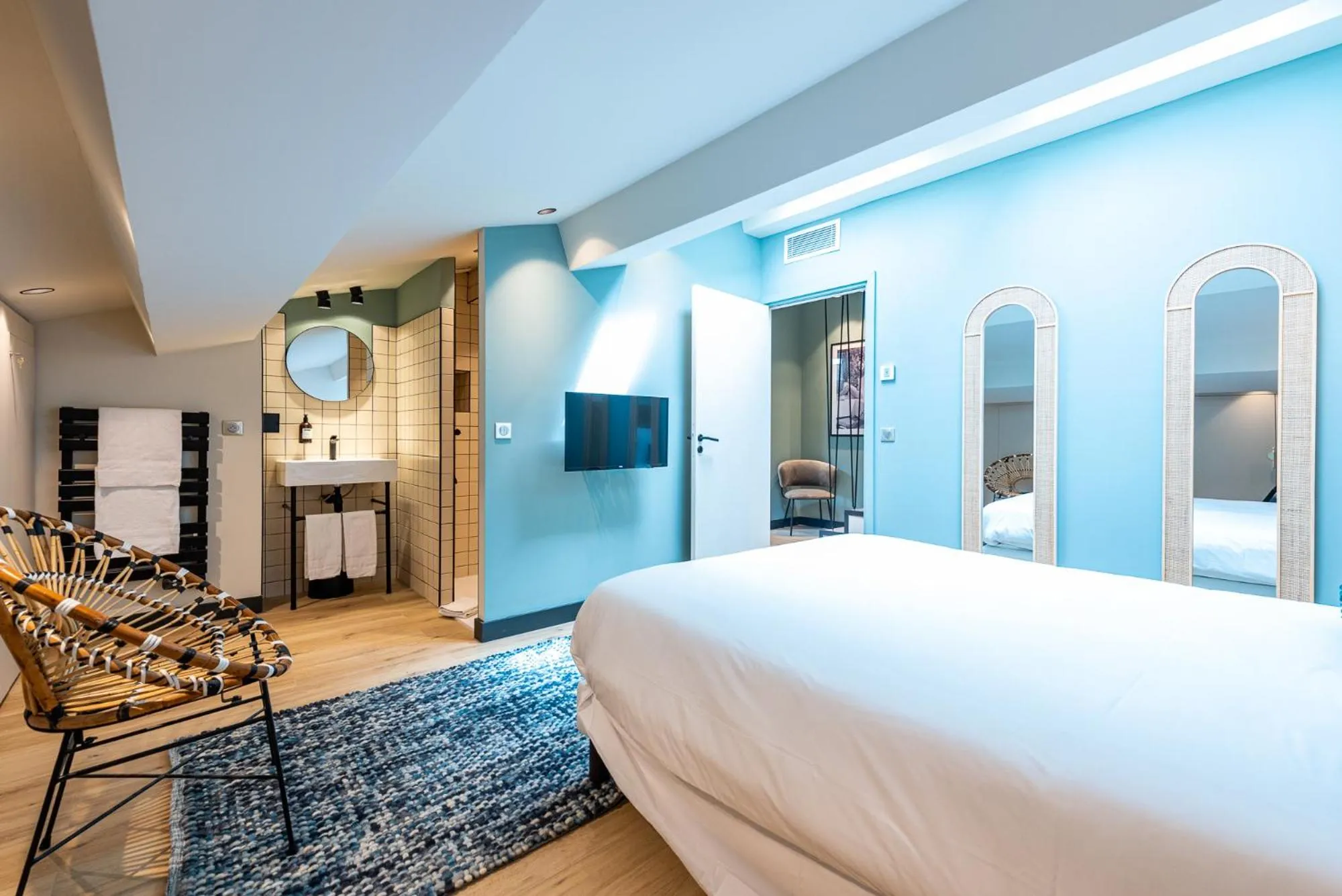 Bedroom, Bed in Florella Croisette Apartment