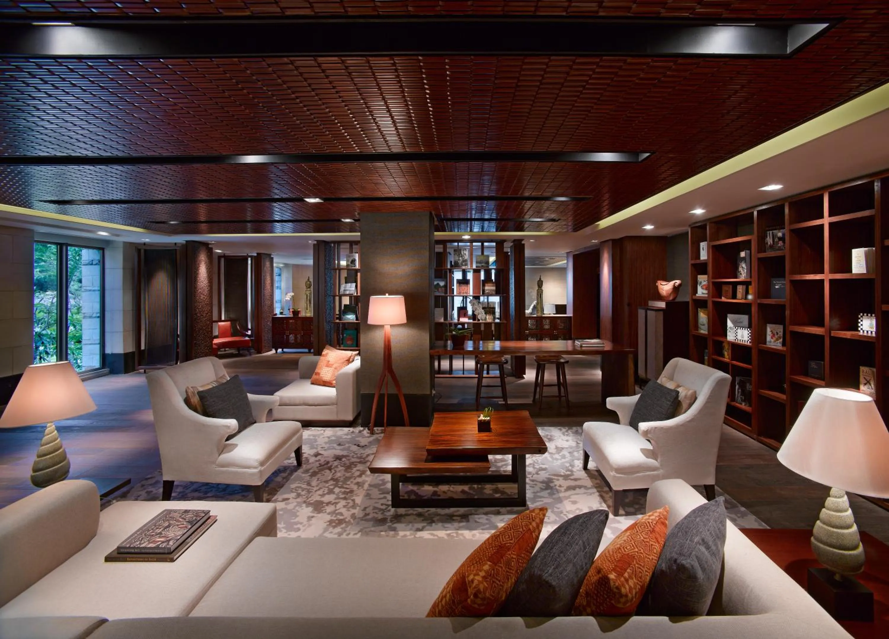 Library in Suites & Villas at Sofitel Bali