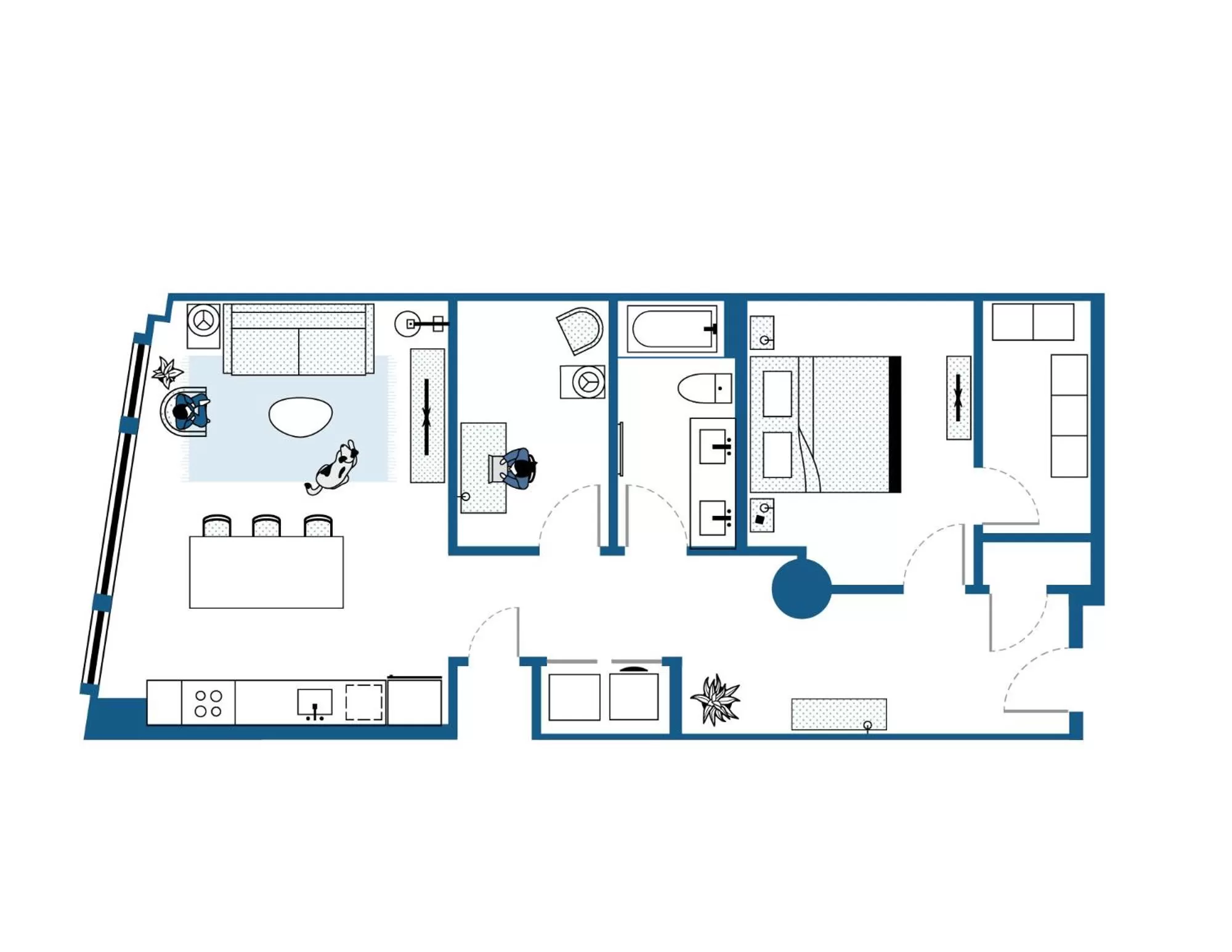 Floor plan in ROOST Cleveland