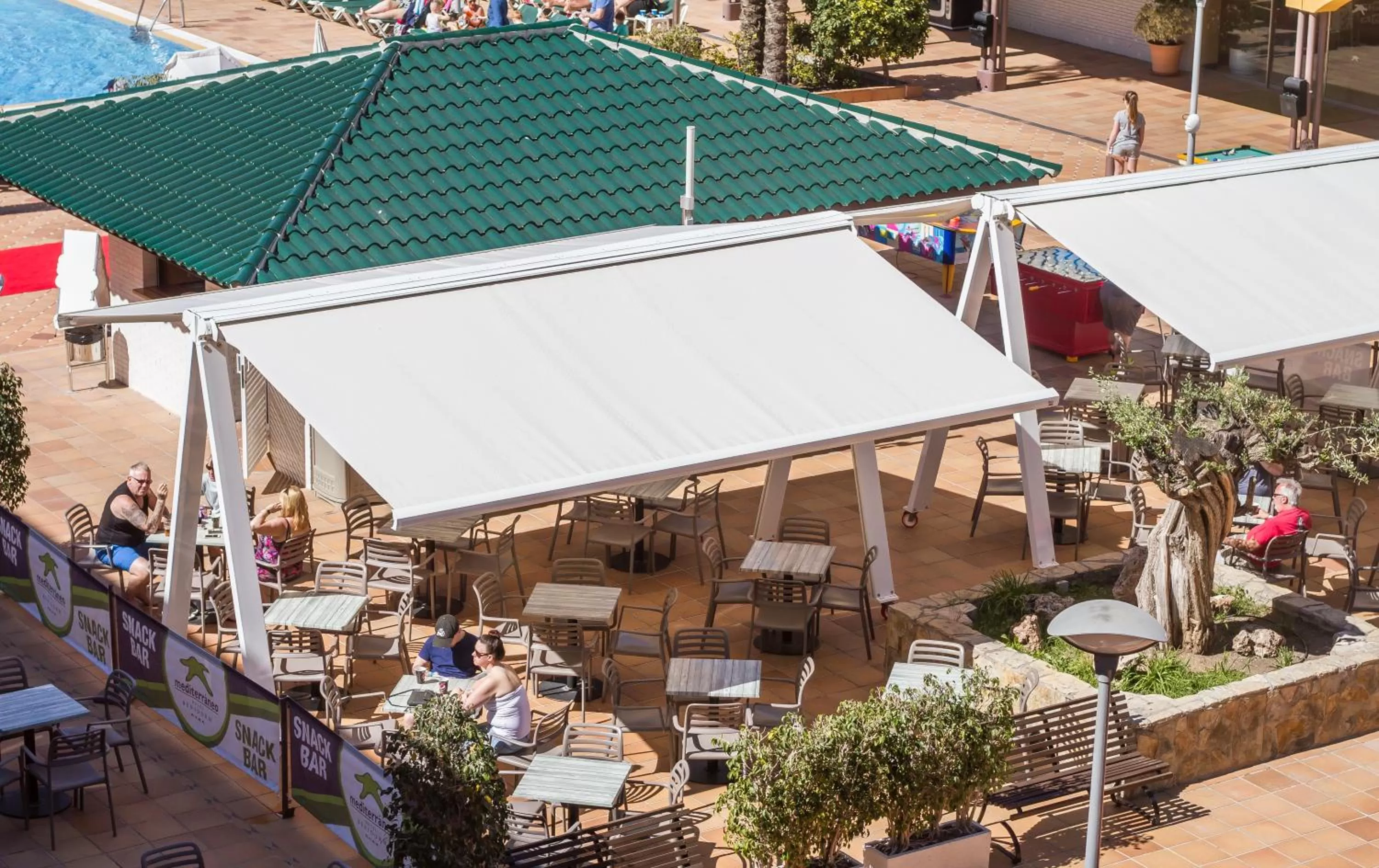 Patio in Hotel Mediterraneo