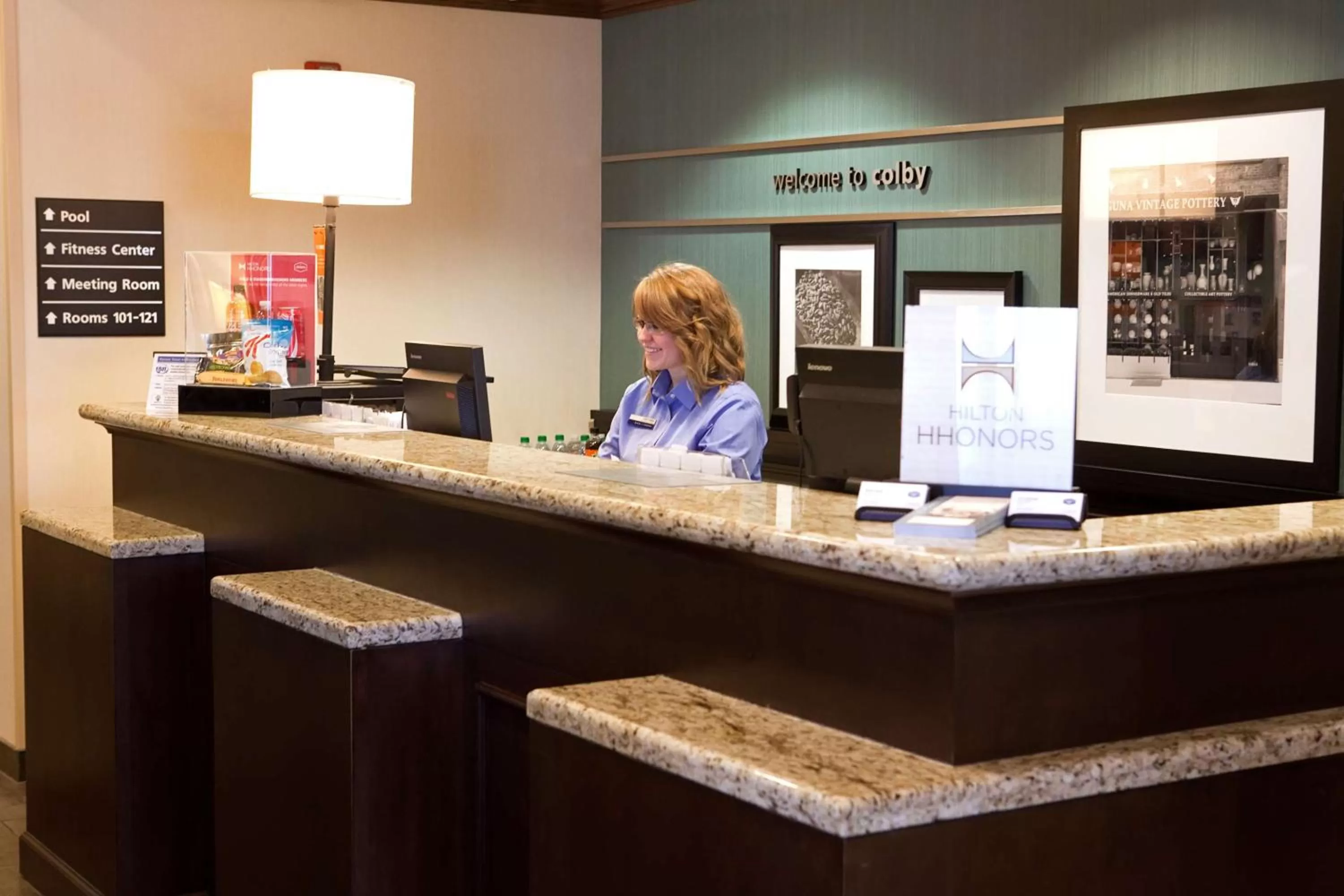 Lobby or reception in Hampton Inn Colby