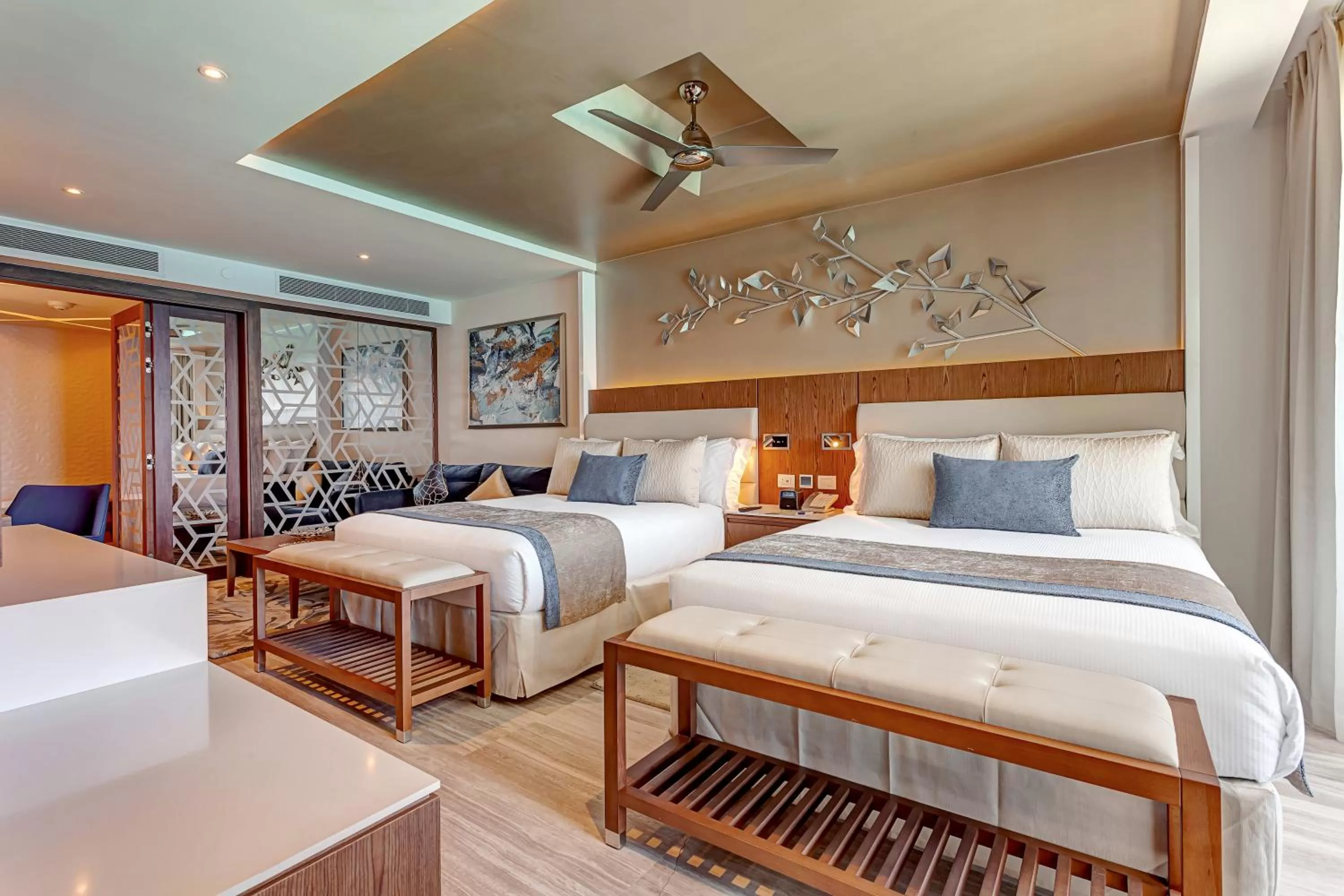 Photo of the whole room, Bed in Royalton CHIC Cancun, An Autograph Collection All-Inclusive Resort - Adults Only