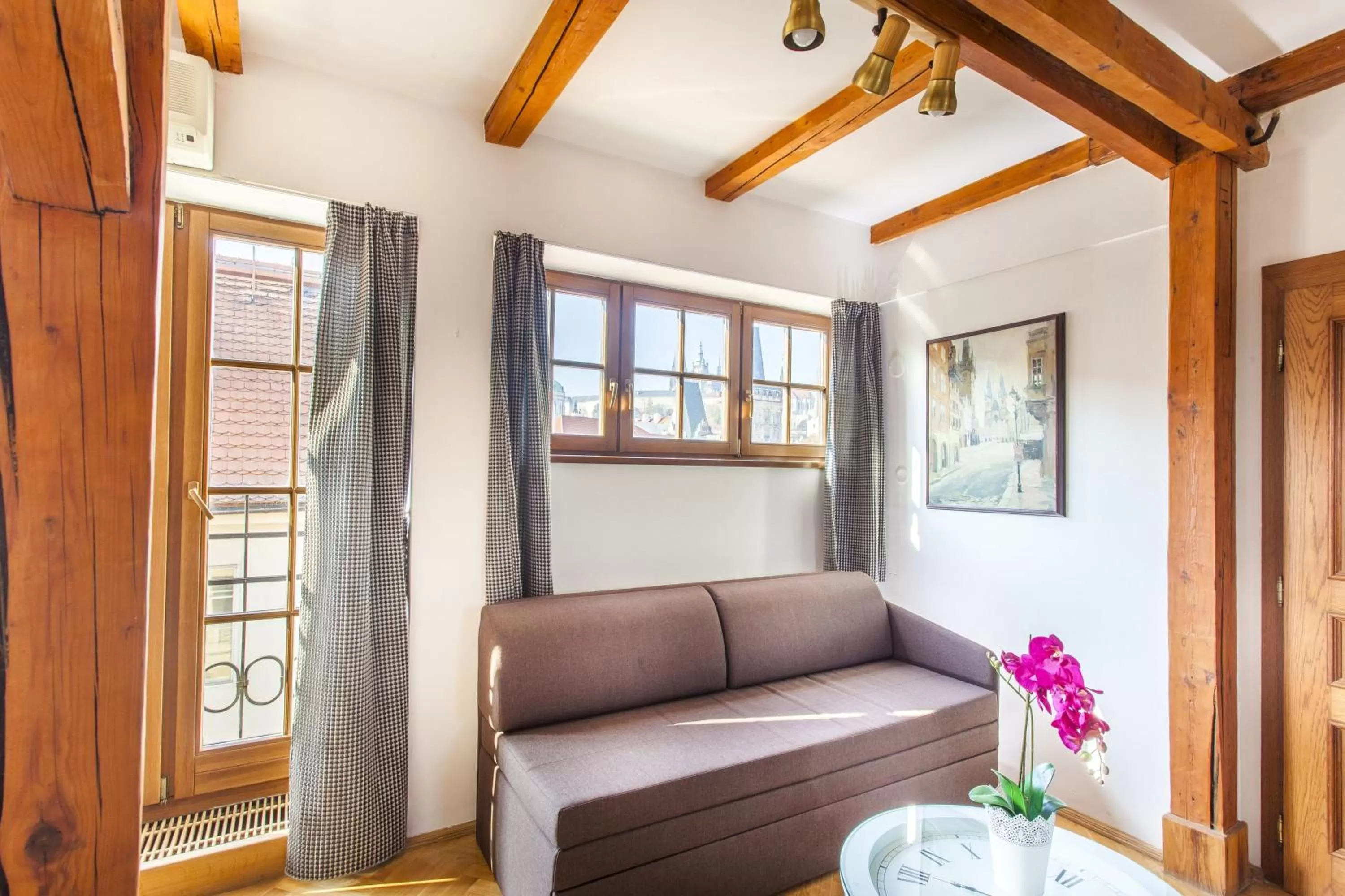 Seating area in Hotel At the Golden Scissors