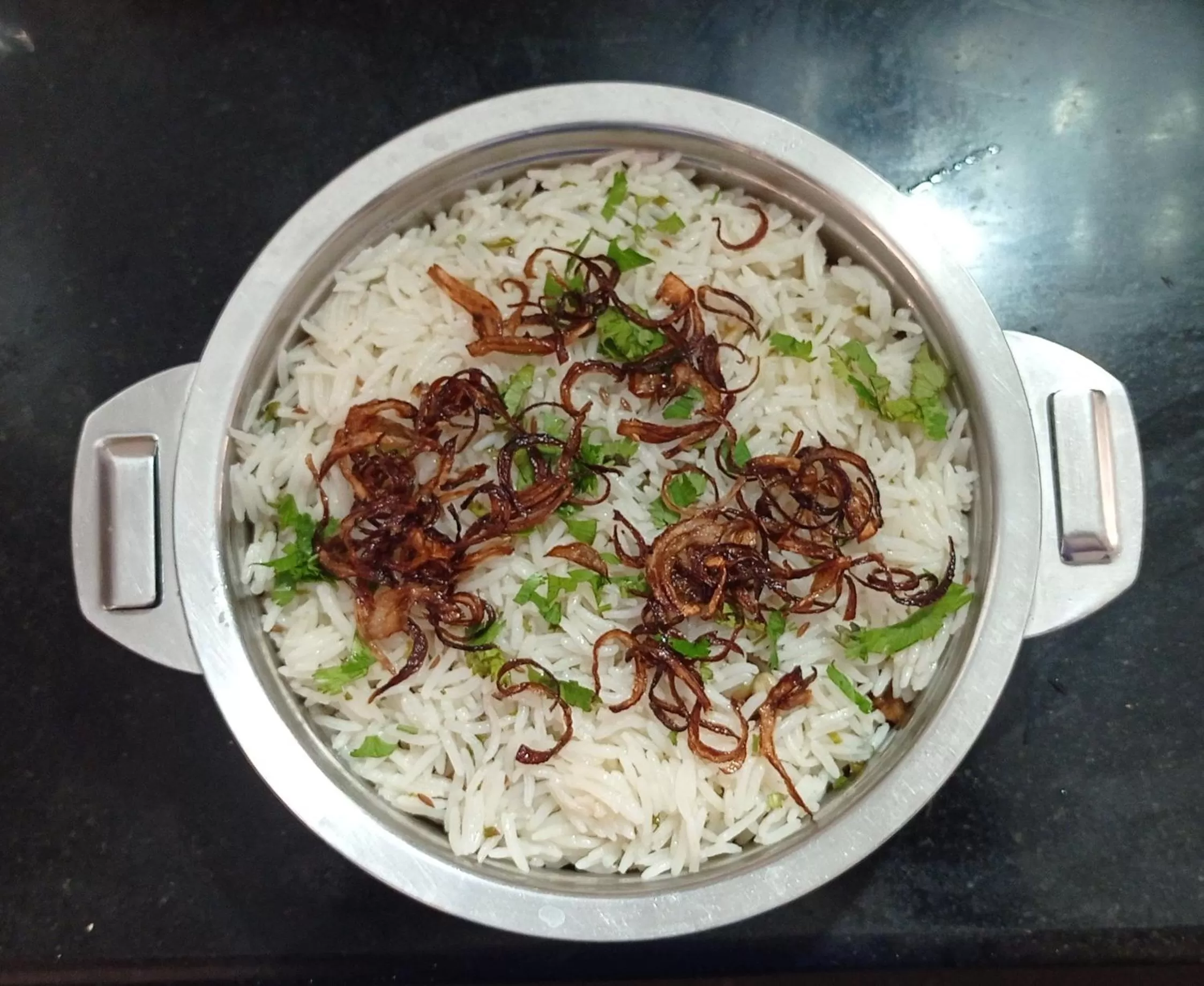 Food in Perch by the sea