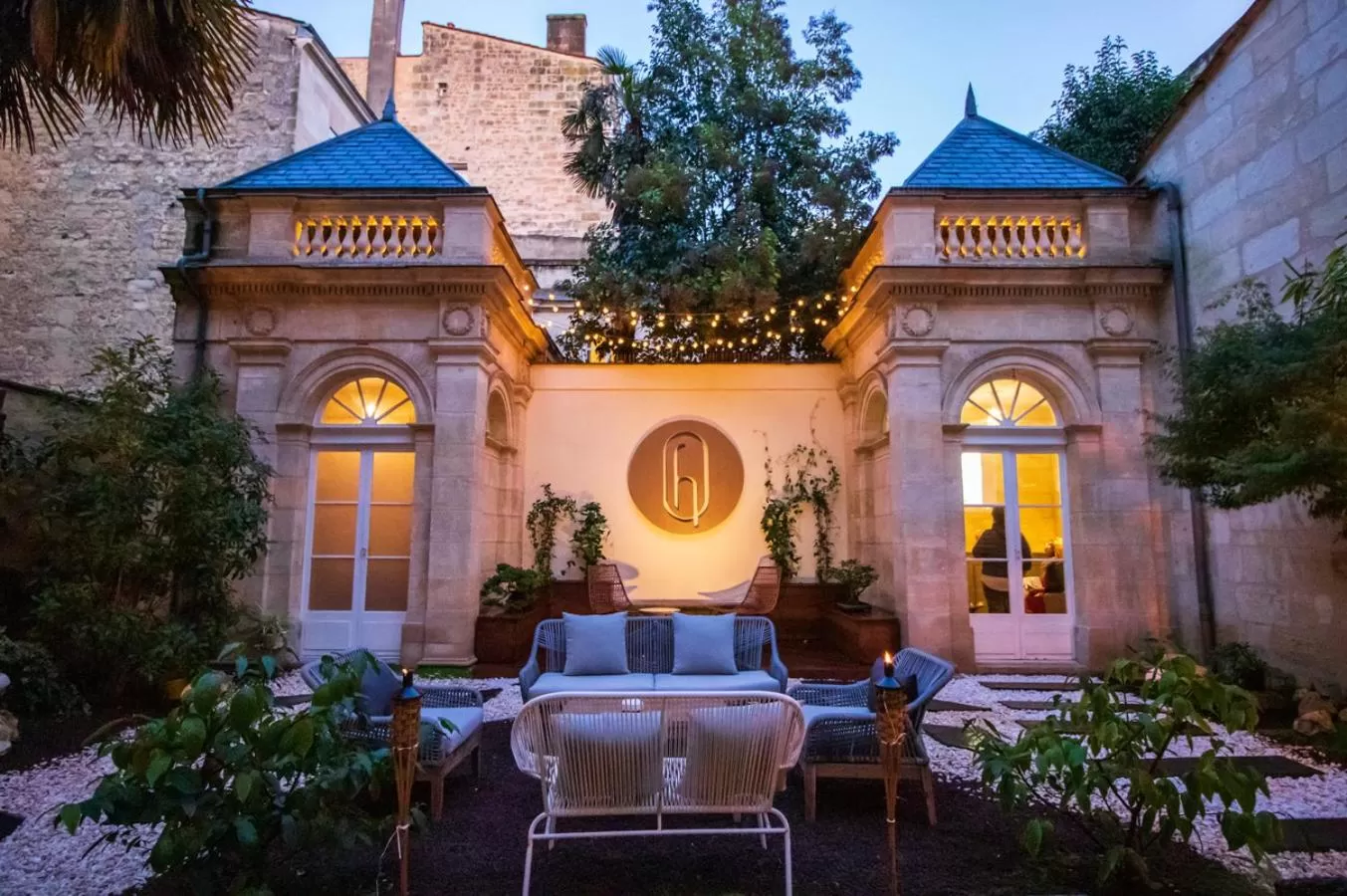 Patio in Hotel des Quinconces Bordeaux Centre