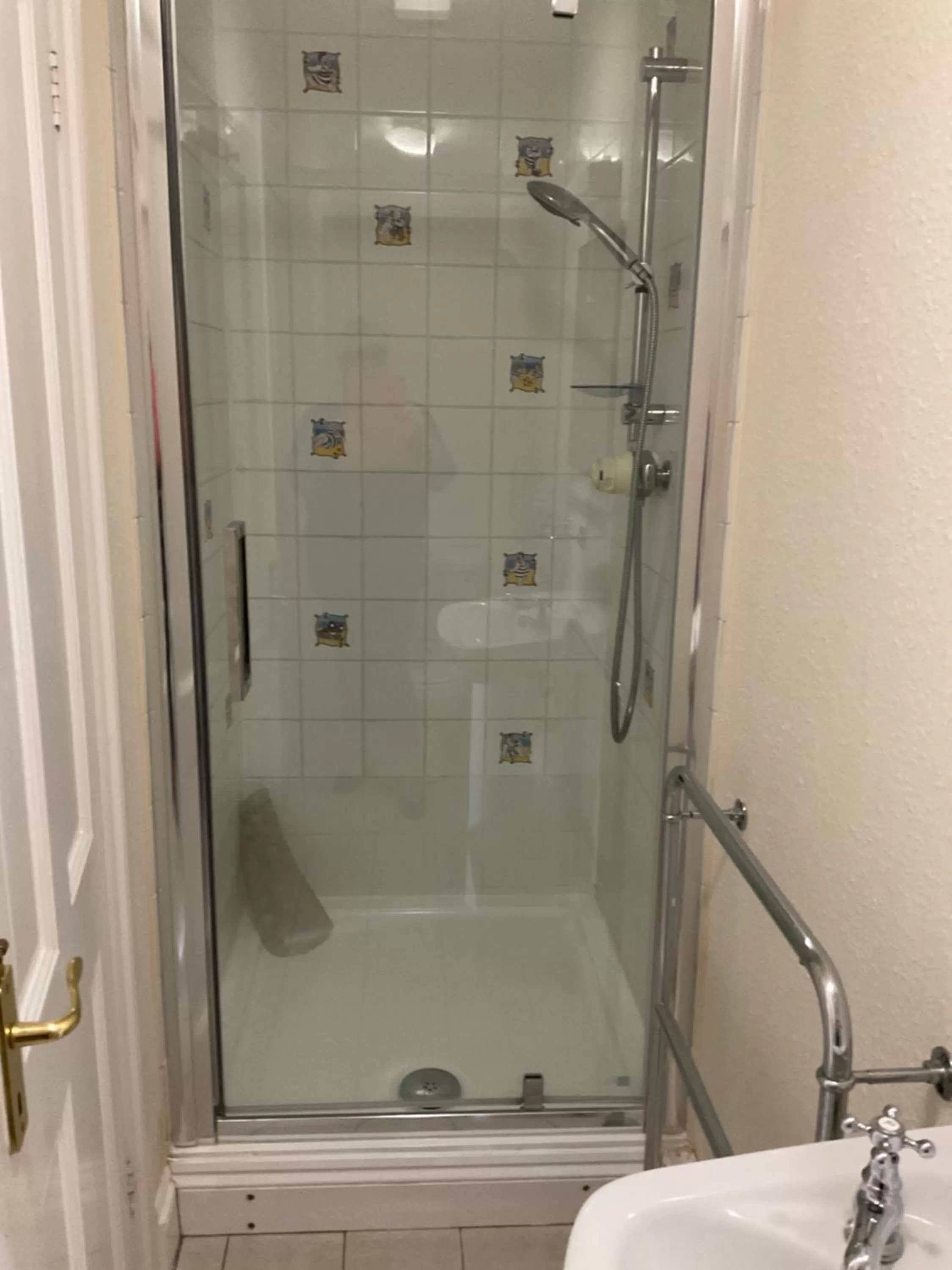 Shower in No 52 bed and breakfast