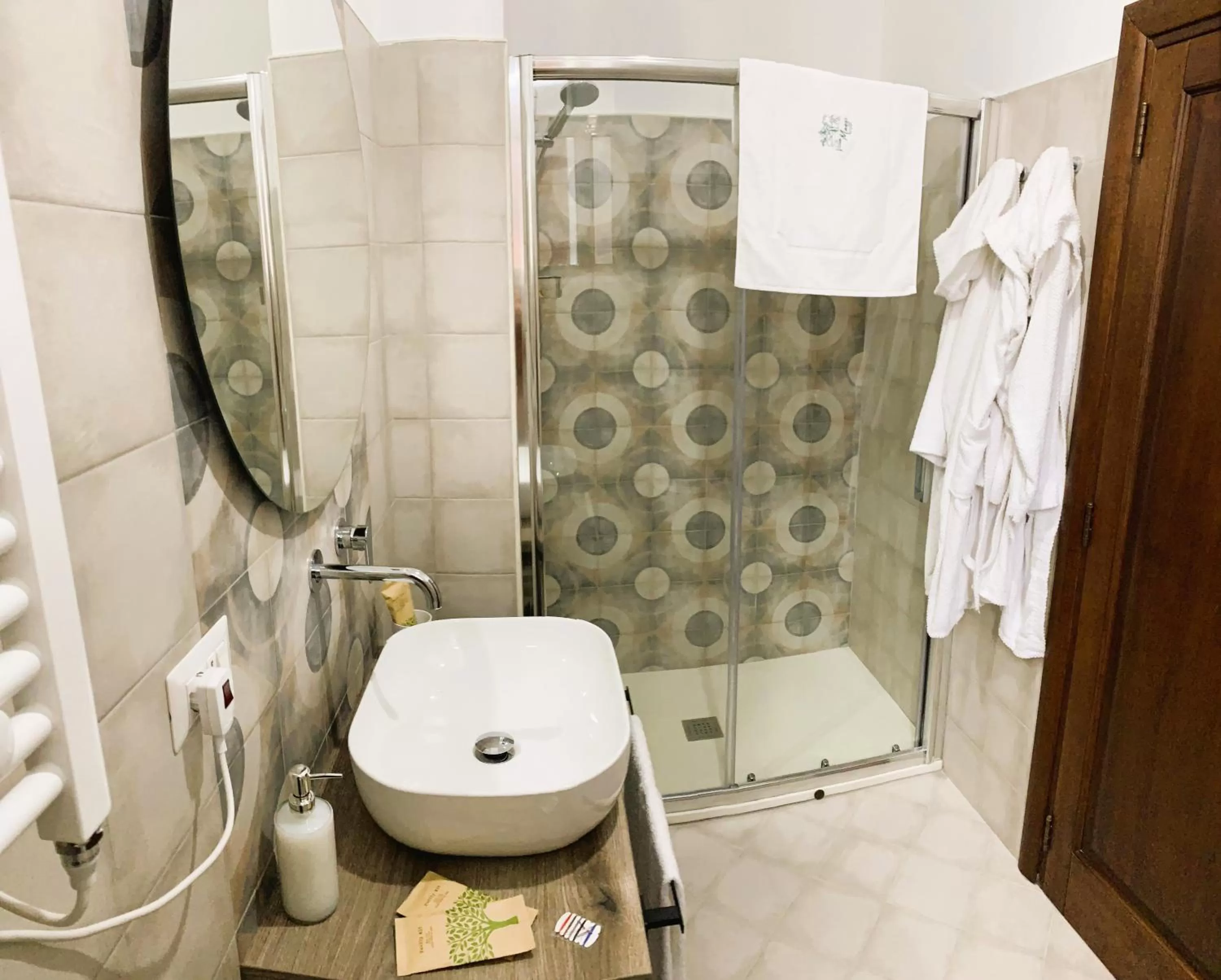 Shower in B&B Villa Maggi