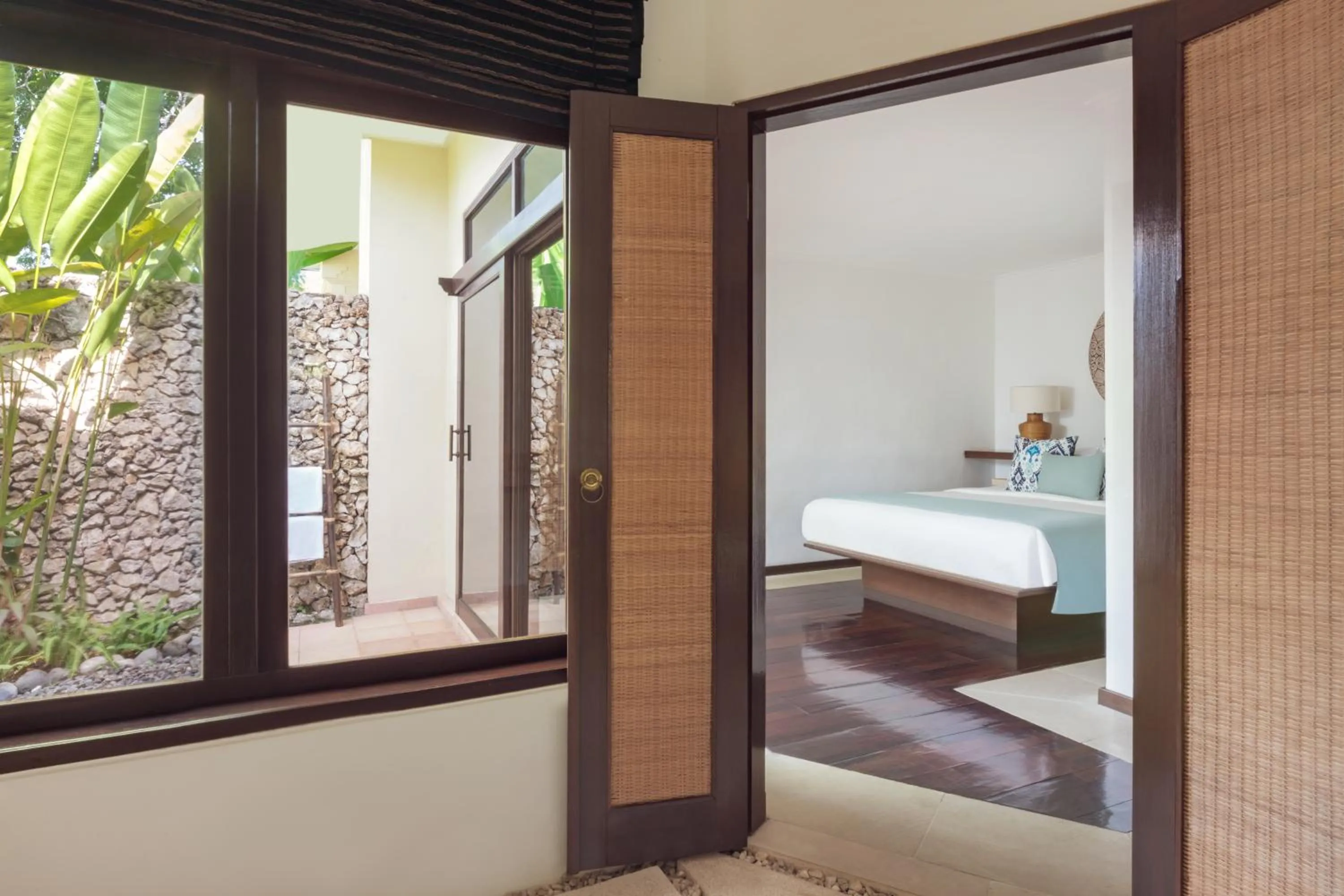 Bathroom, Bed in The Pavilions Bali