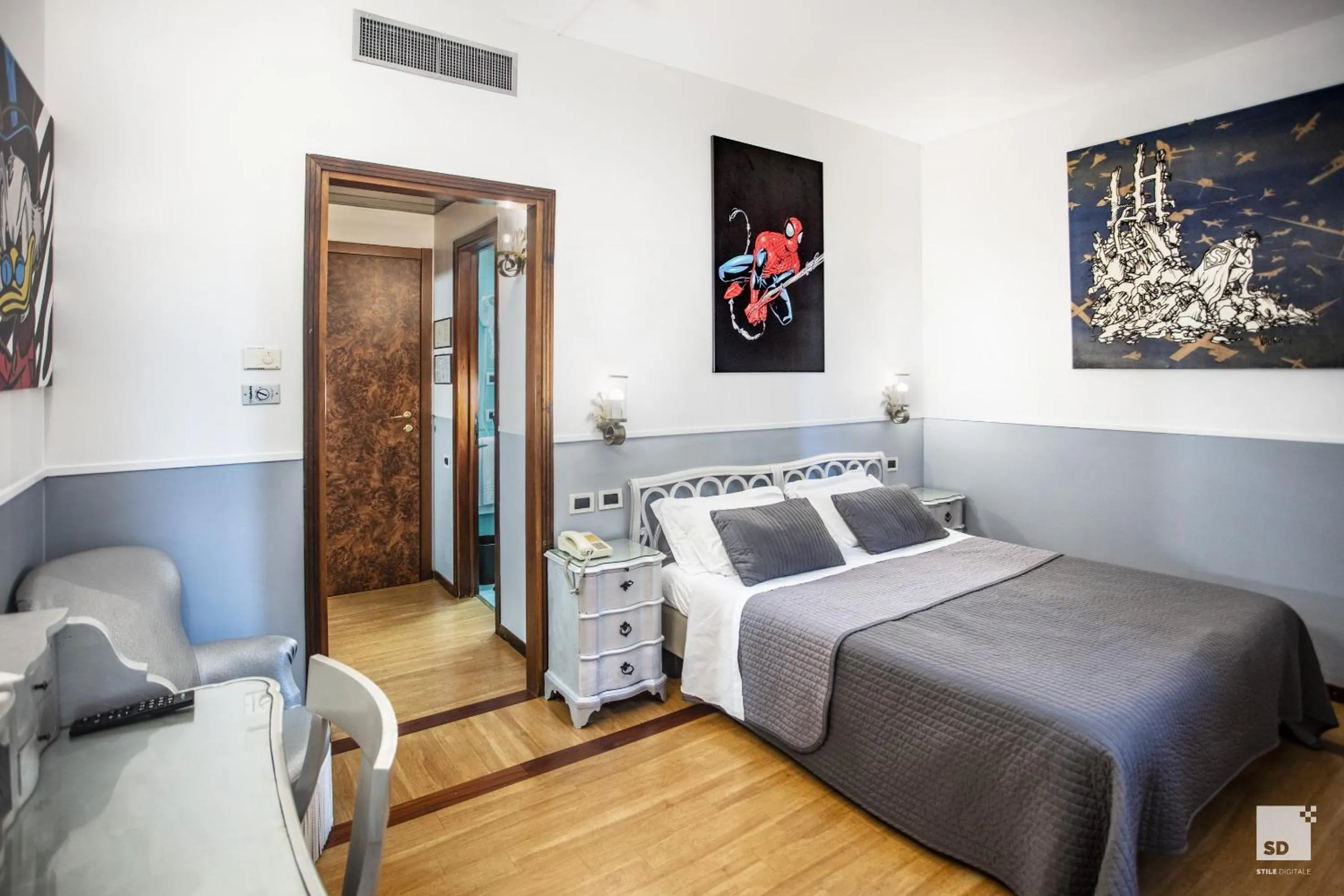 Bed in Admiral Hotel