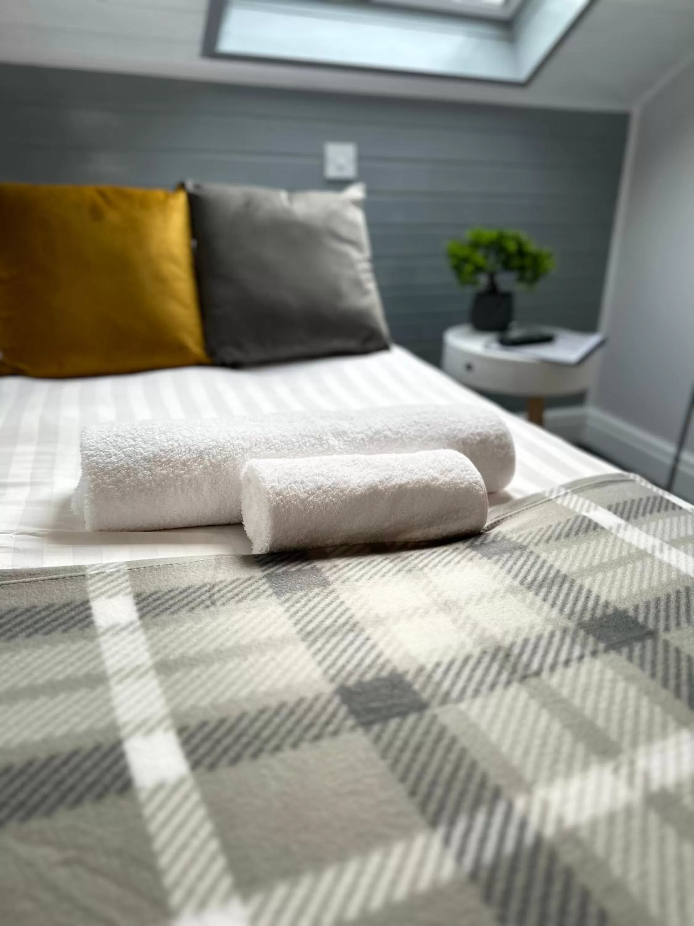 Bed in gwesTY Guest House