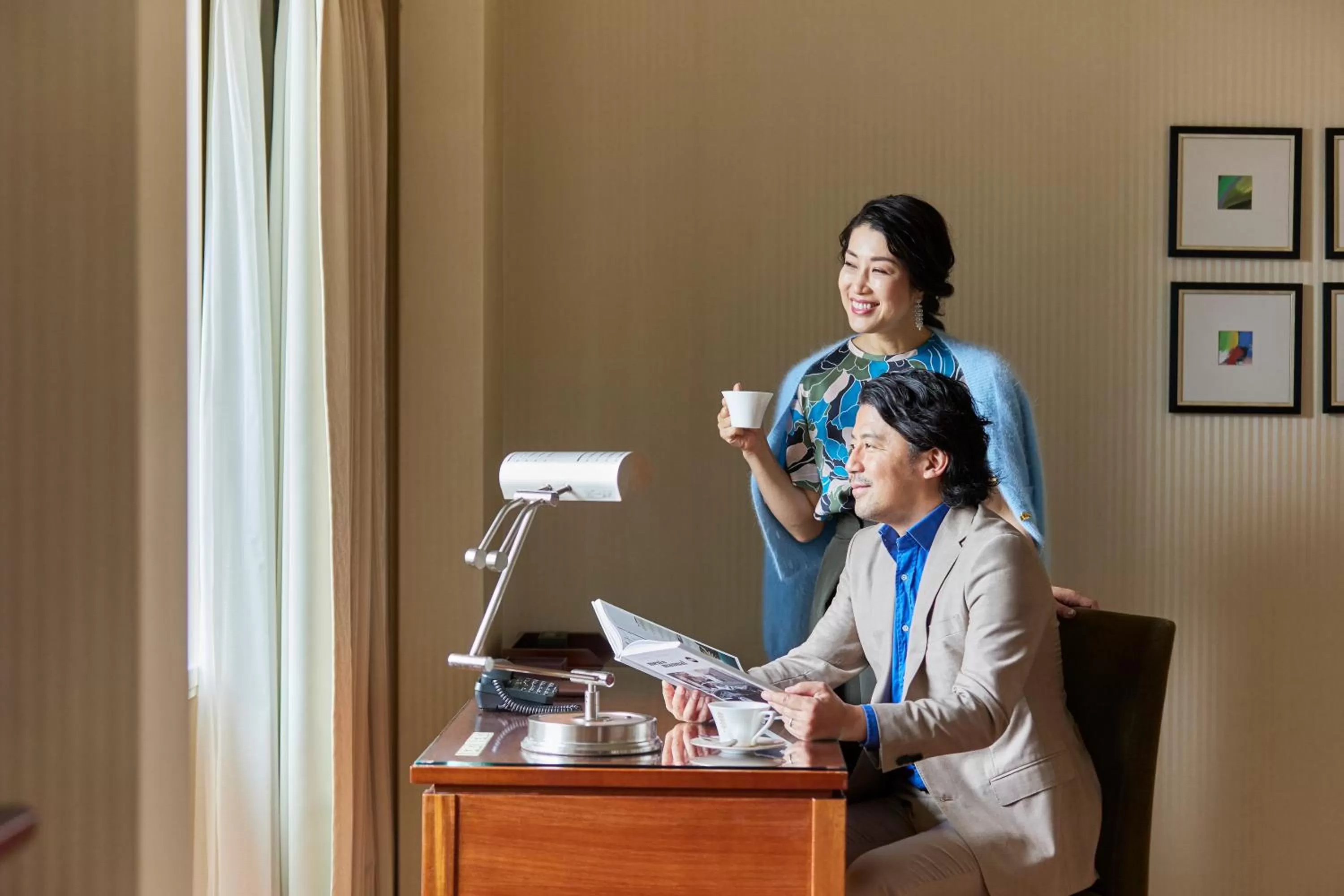 People in Imperial Hotel Tokyo