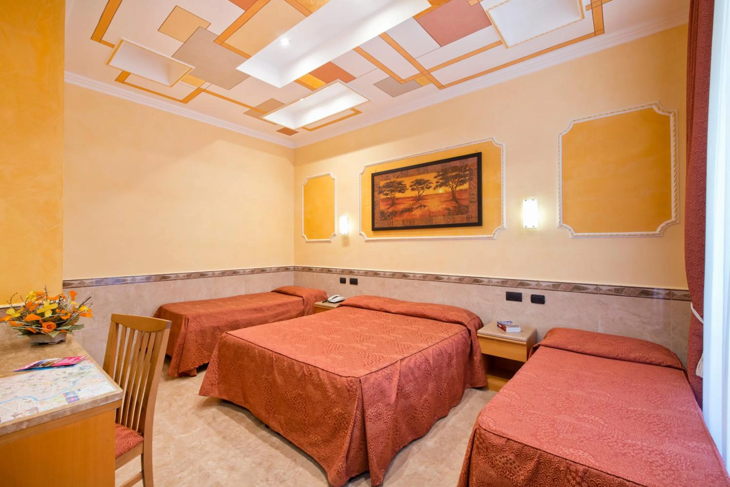 Photo of the whole room, Bed in Hotel Marco Polo Rome