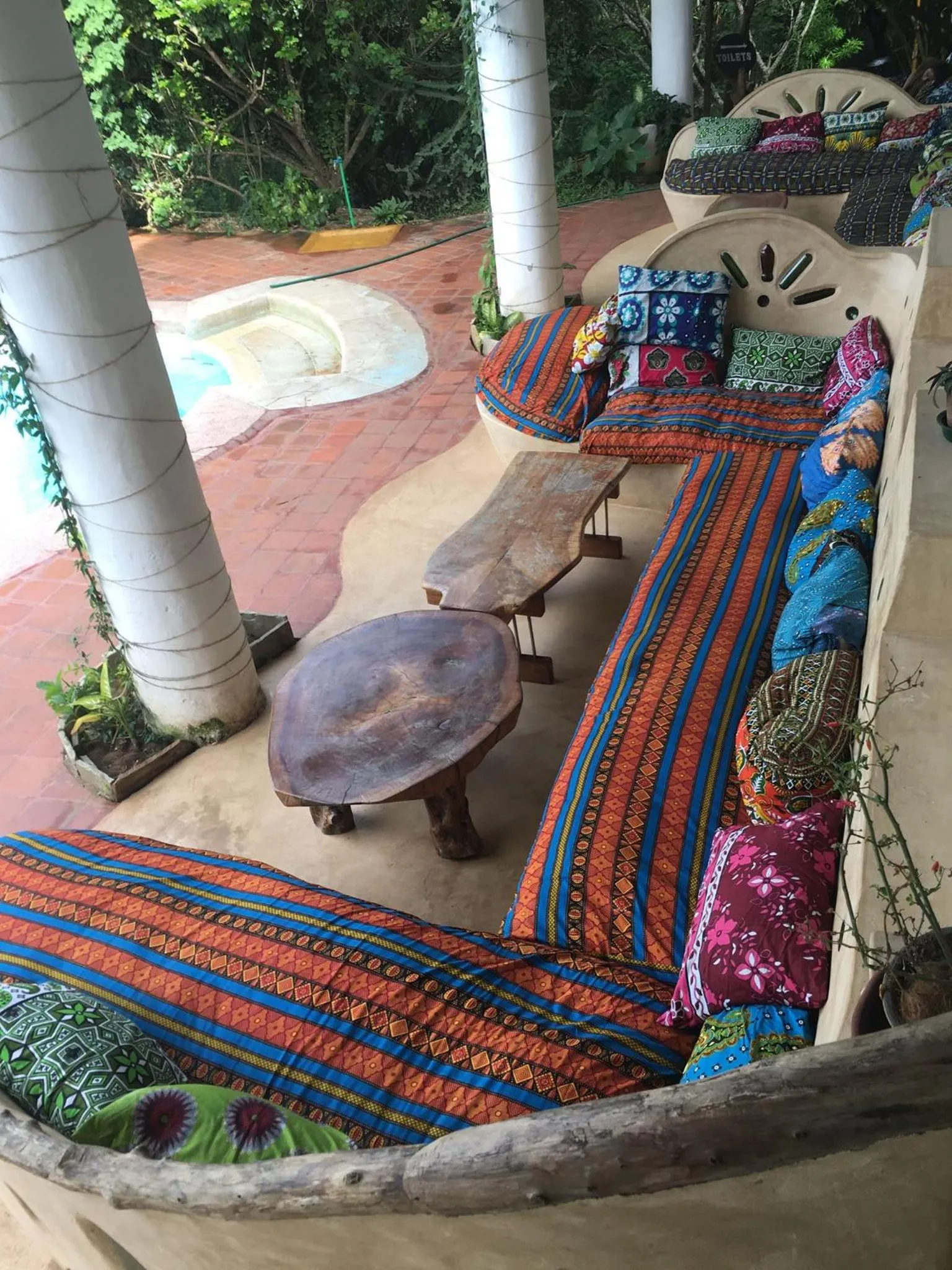 Seating area in Distant Relatives Ecolodge & Backpackers