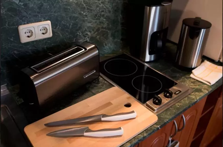 Kitchen or kitchenette in Tallinn City Apartments Residence