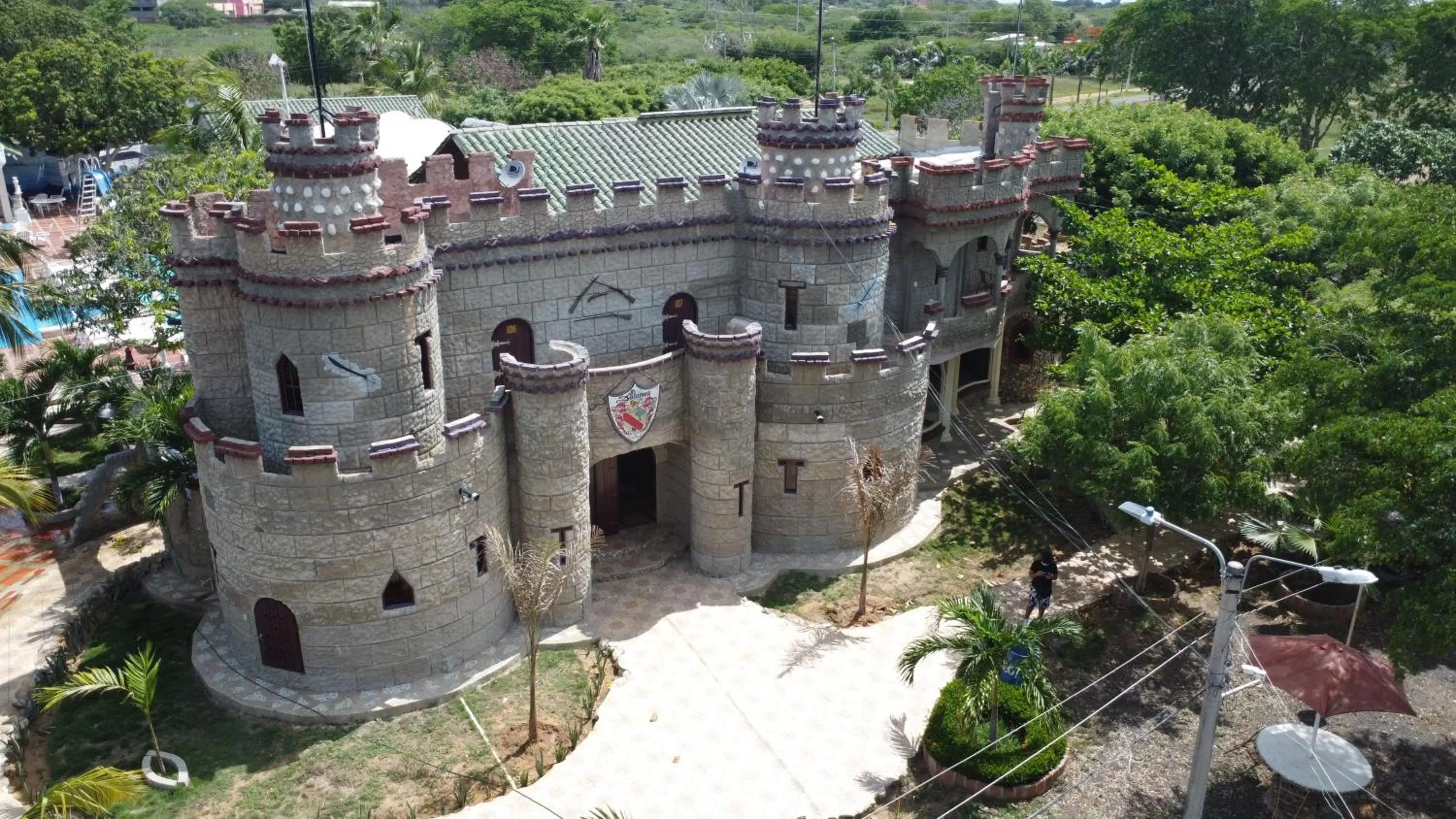 Bird's-eye View in Eco-Hotel Villa Elina