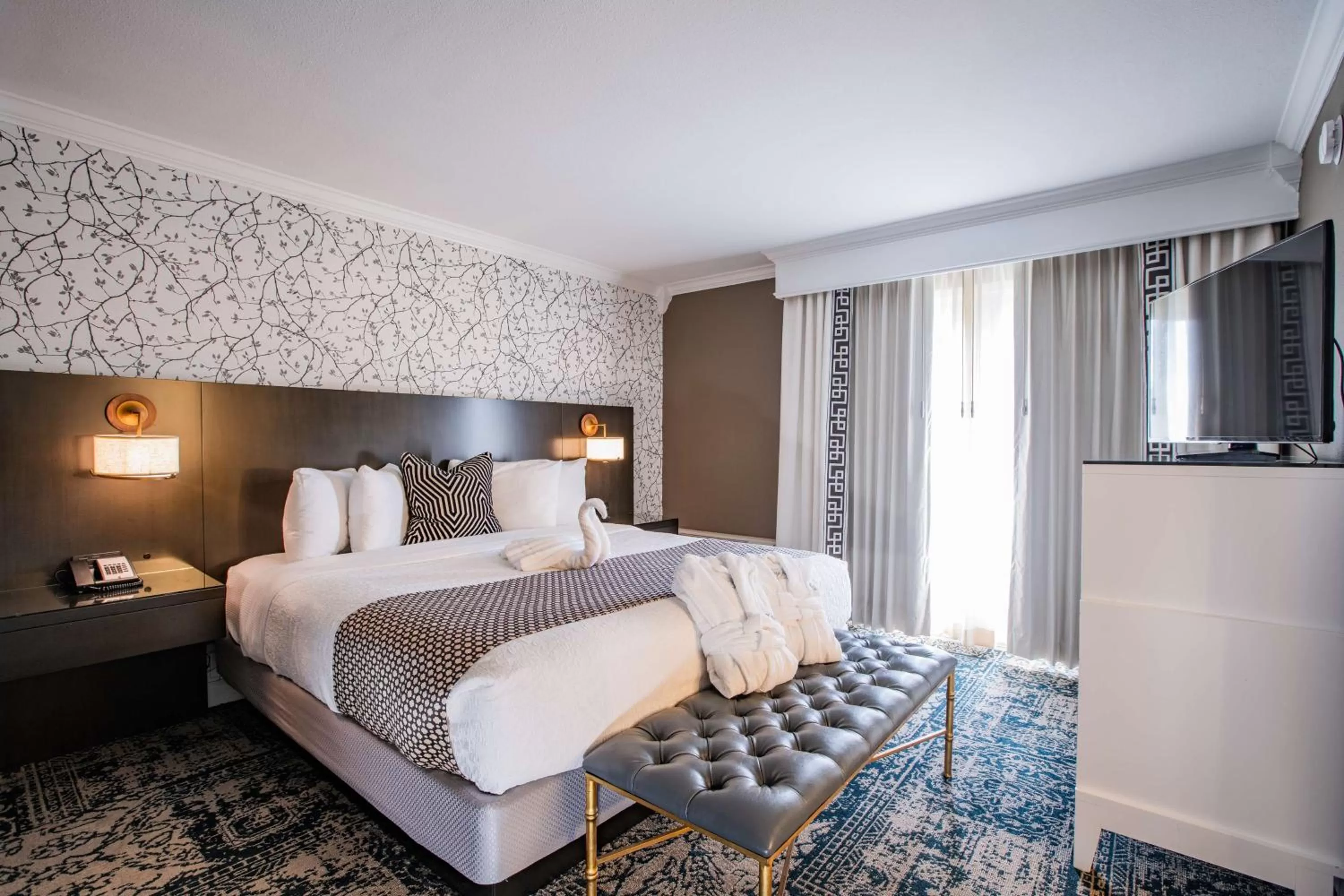 Bed in The Burgundy Hotel, Tapestry Collection by Hilton