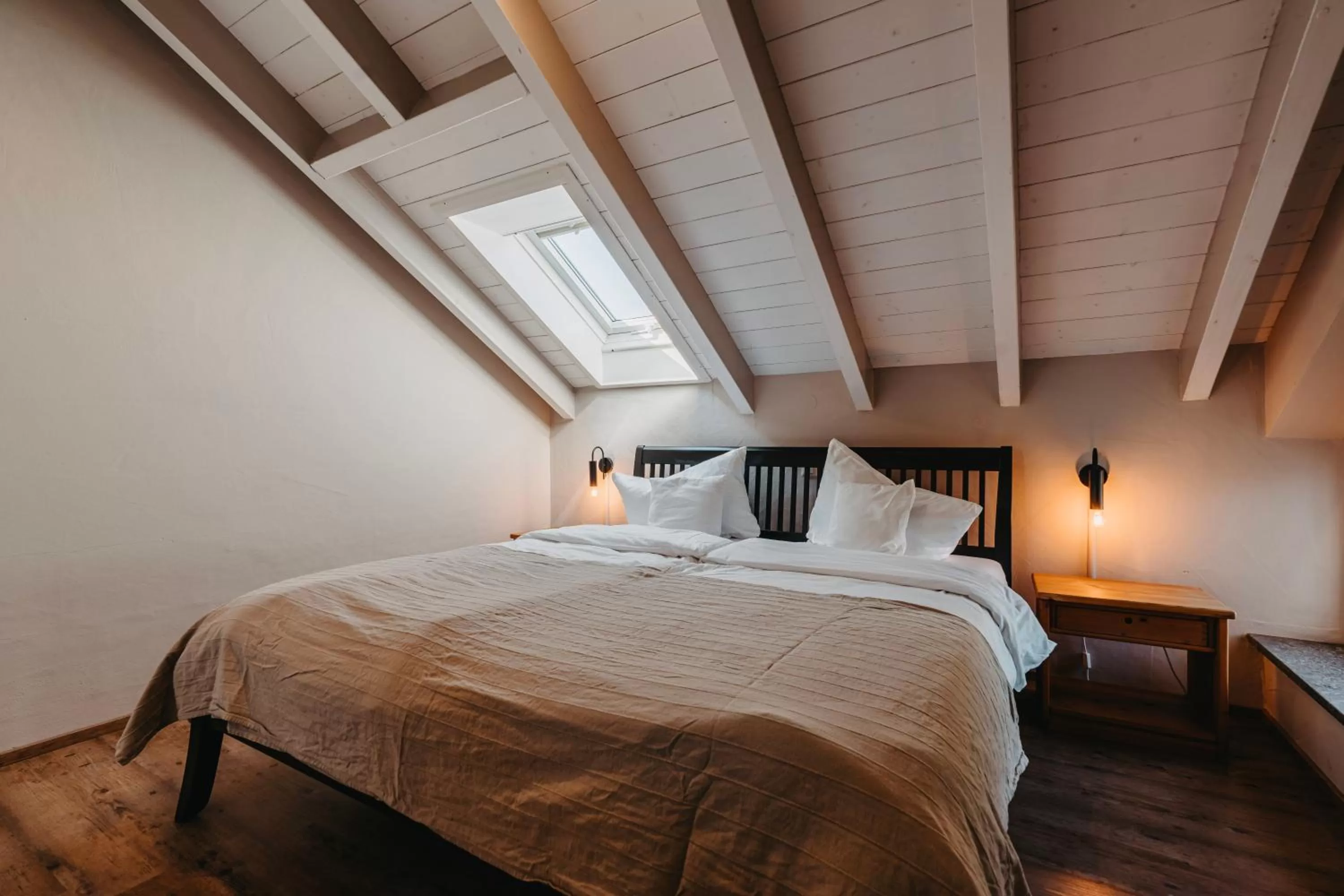 Bedroom, Bed in Becksteiner Rebenhof