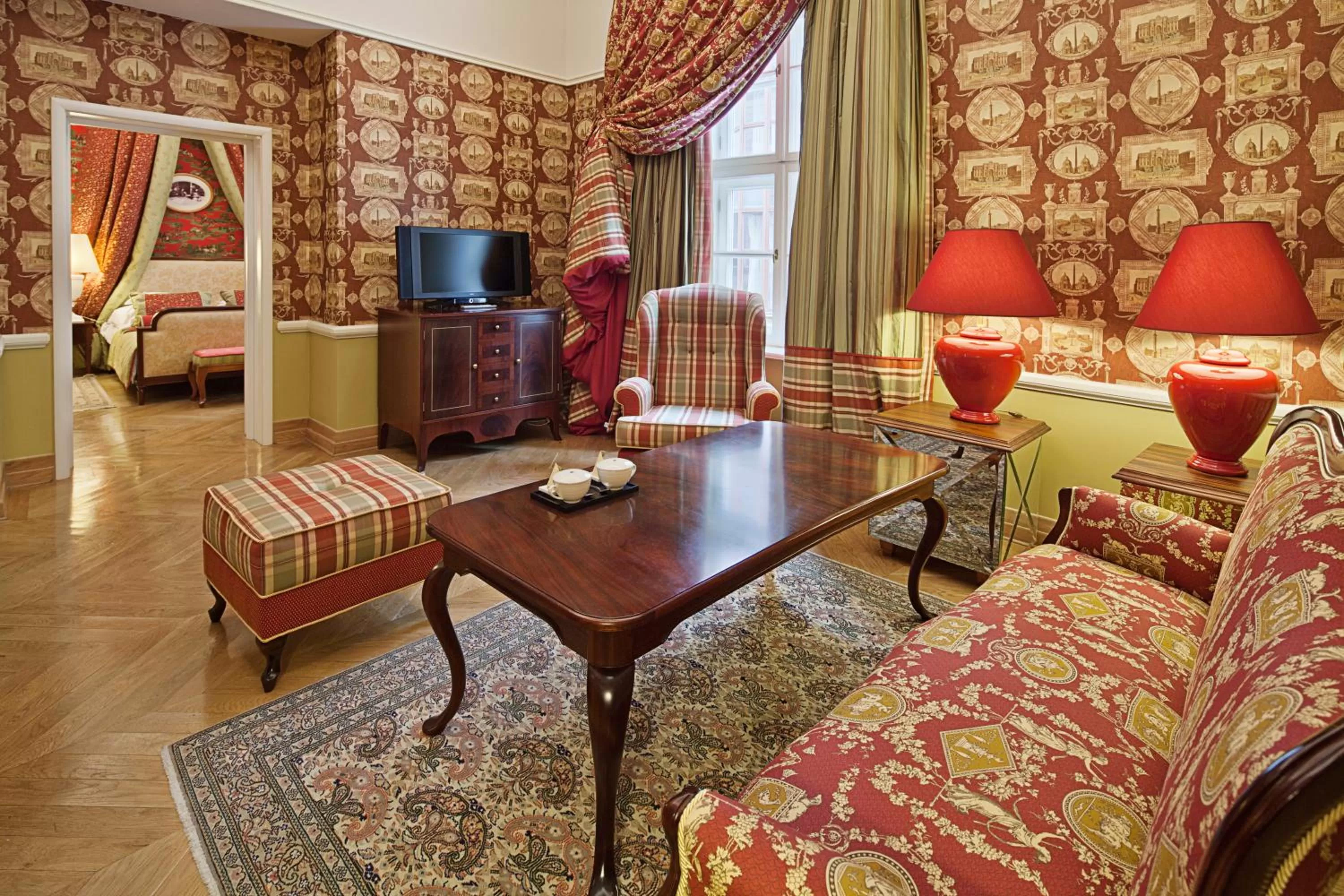 TV and multimedia, Bed in The Bonerowski Palace Boutique Hotel