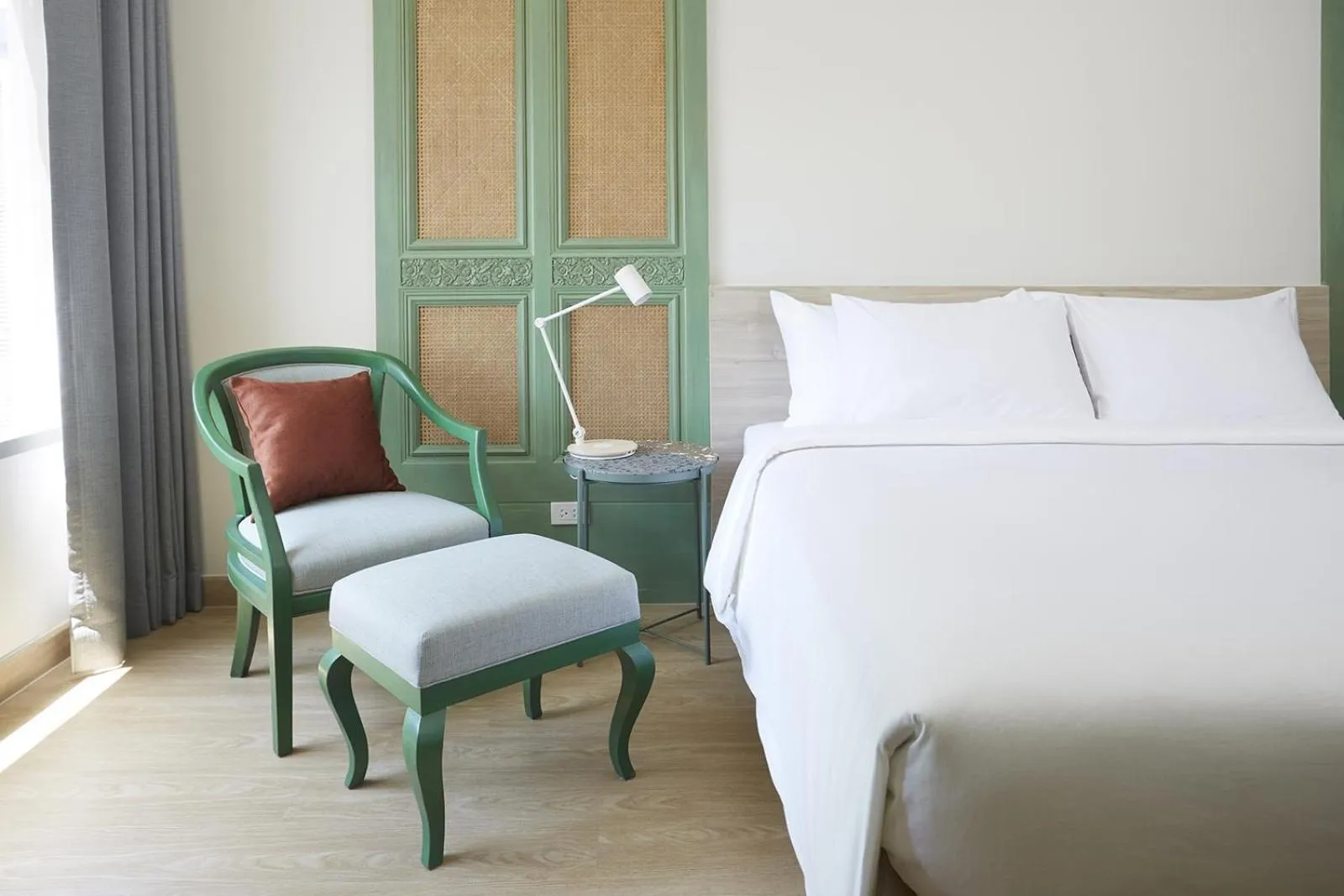 Bed in 56 Surawong Hotel Bangkok