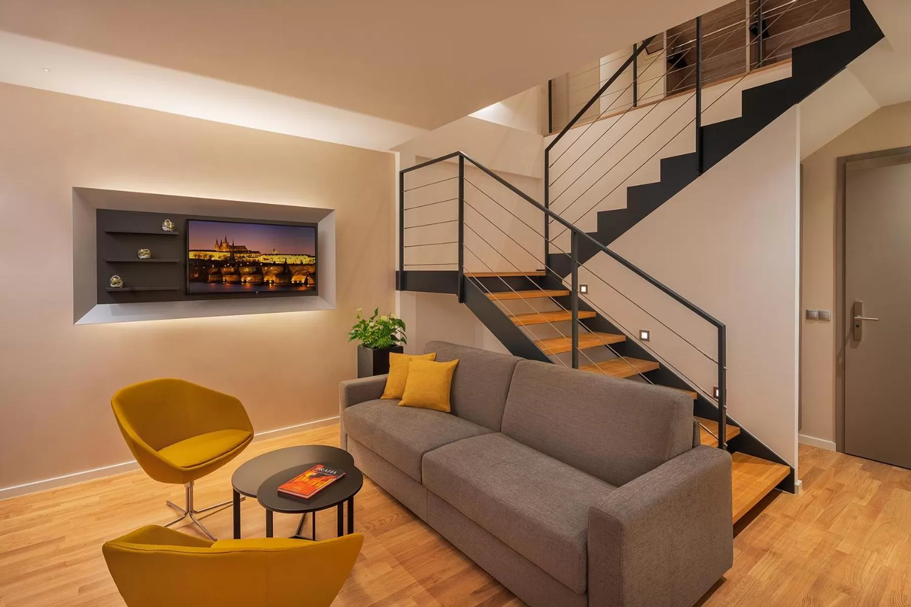 Living room in Hotel CUBE Prague