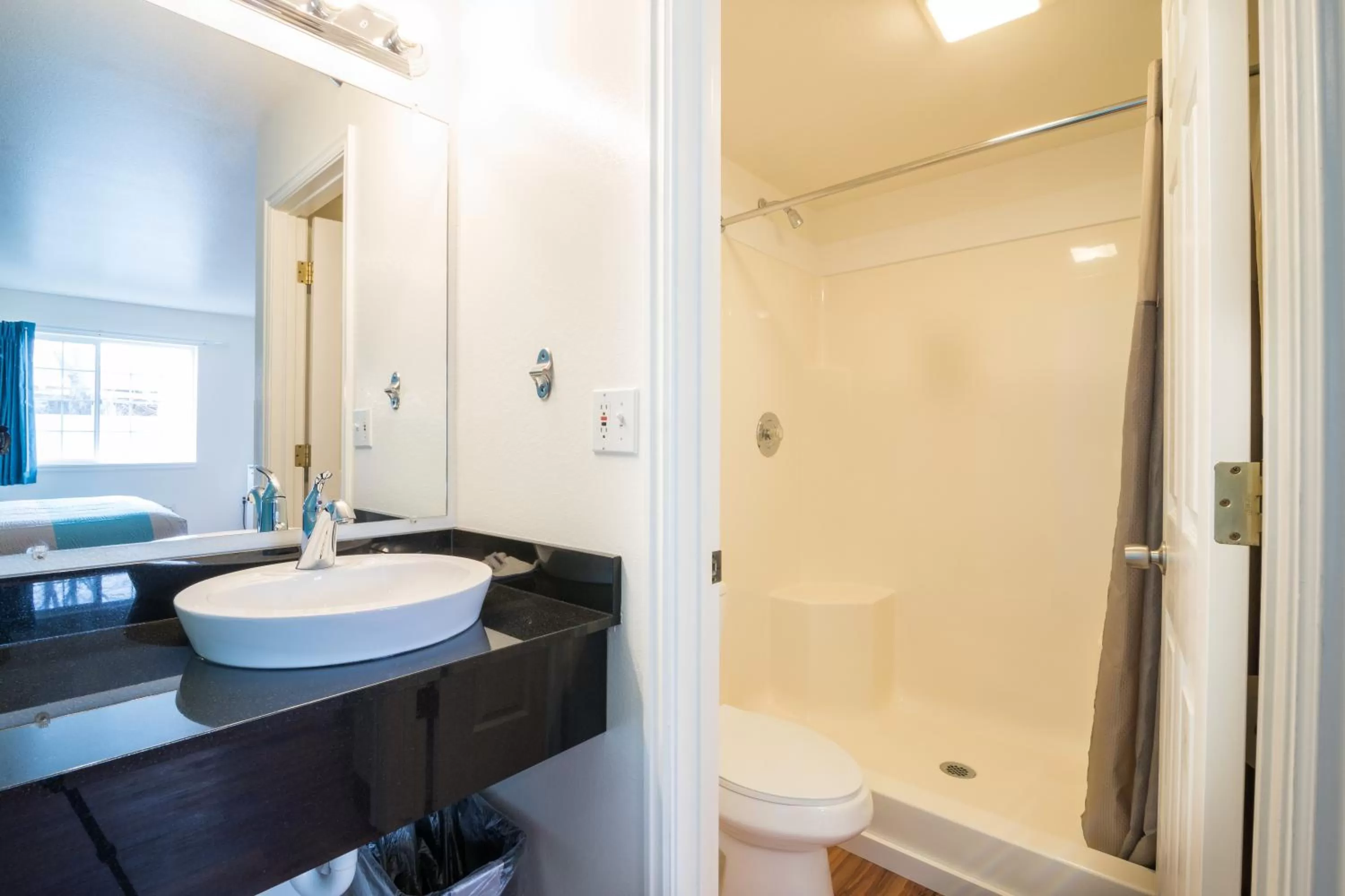 Shower in Motel 6-Rigby, ID